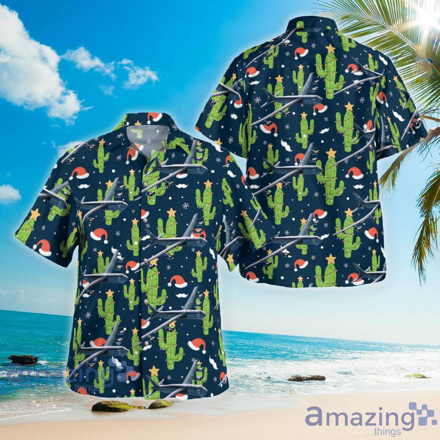 Boeing B-52 Stratofortress Christmas Seamless Hawaiian Shirt Aloha Summer Gift For Men And Women Product Photo 1