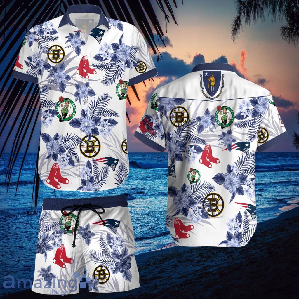 Boston Celtics, New England Patriots, Boston Bruins, Boston Red Sox Hawaiian Shirt And Short - Boston Celtics, New England Patriots, Boston Bruins, Boston Red Sox Hawaiian Shirt And Short