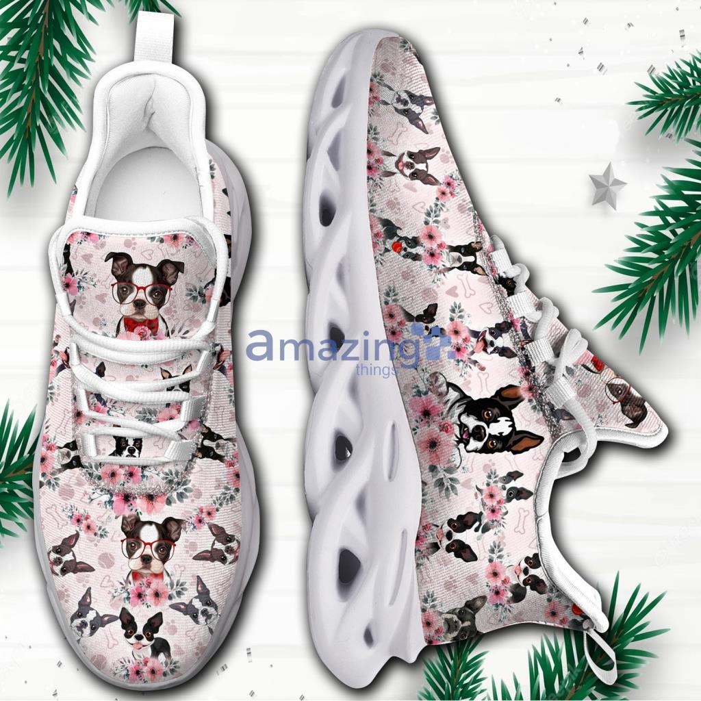 Boston Terrier Flower Max Soul Shoes - Boston Terrier Flower Max Soul Shoes