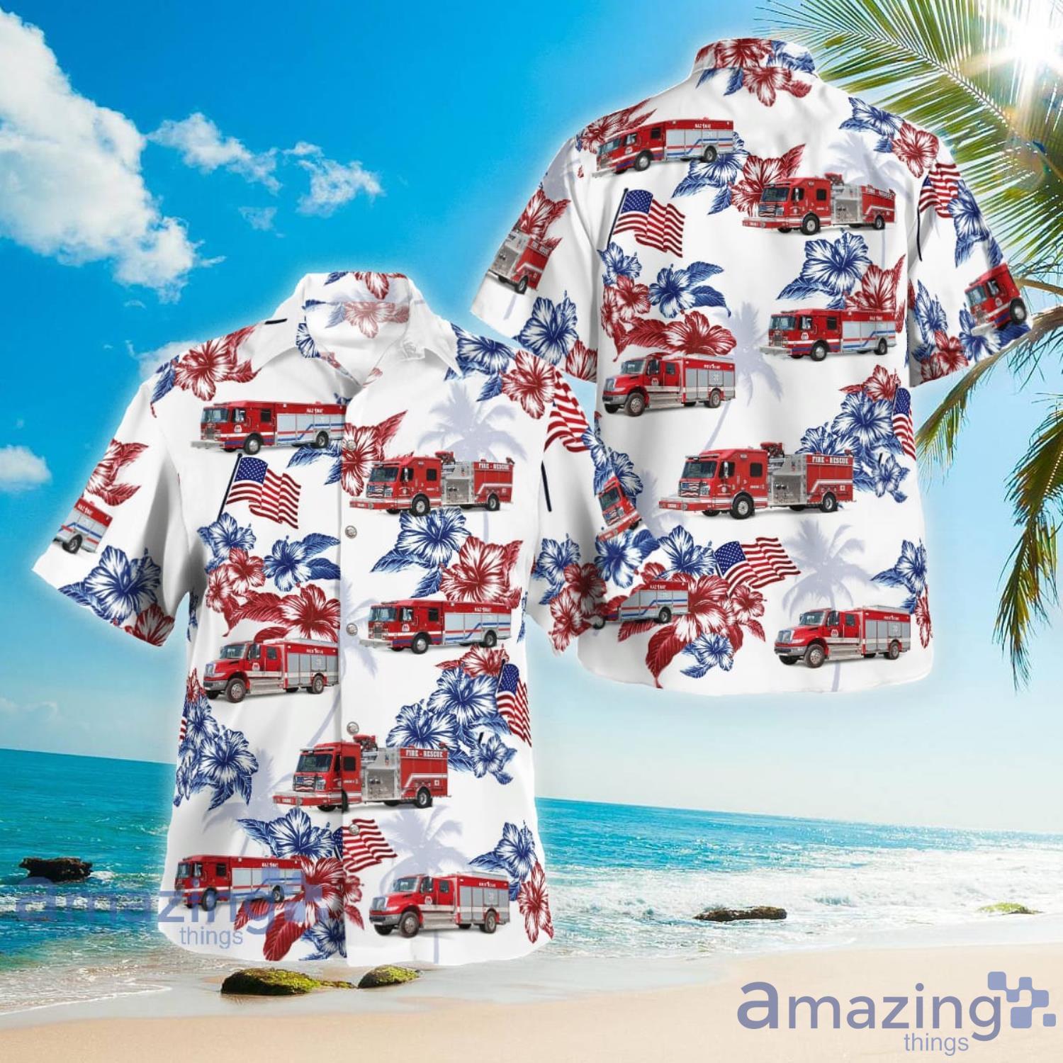 Boyd County Kentucky Marathon Fire – Rescue (Fire Brigade) Catlettsburg Refining Hawaiian Shirt Aloha Summer Gift For Men And Women Product Photo 1