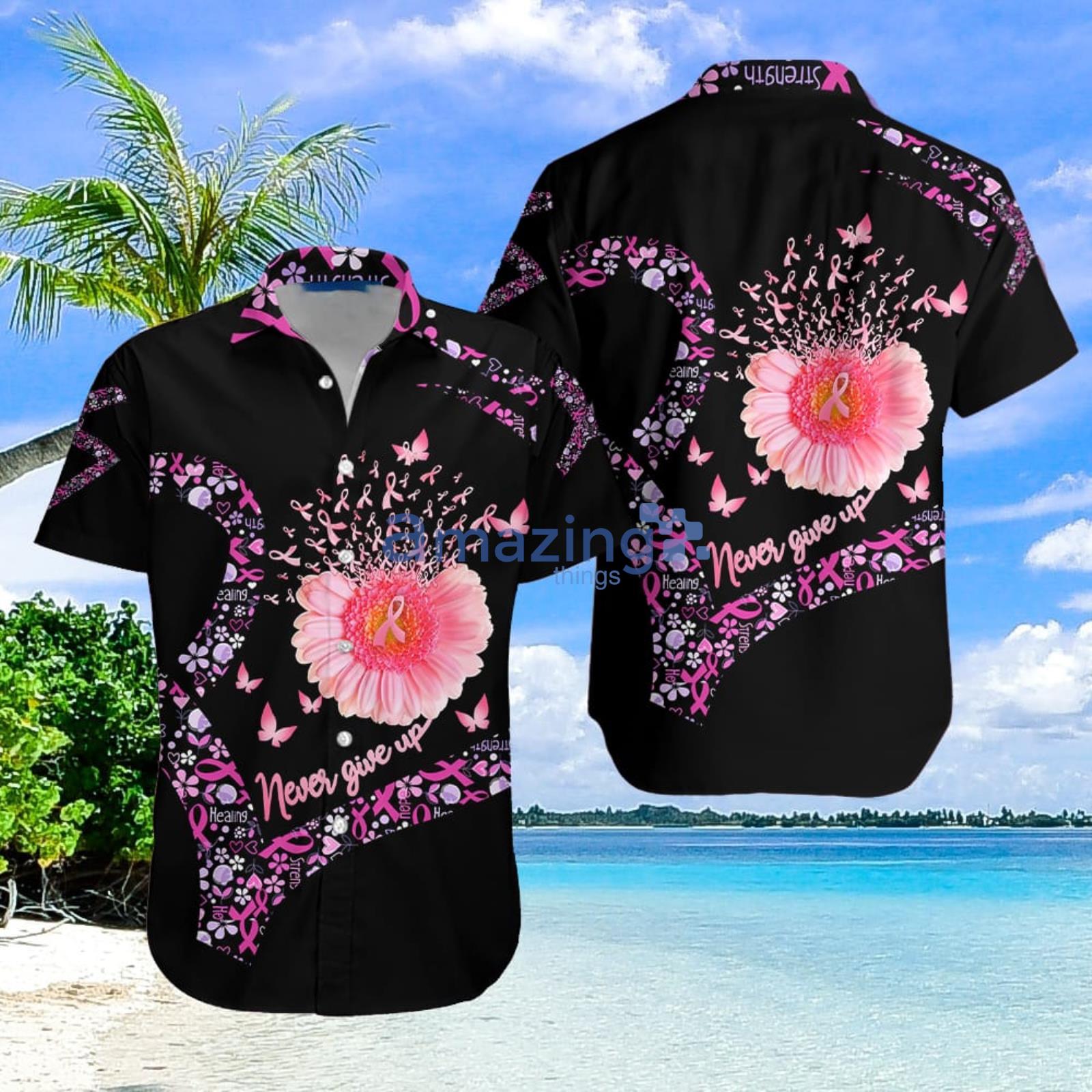 Breast Cancer Aloha Hawaiian Shirt Summer Gift For Men And Women Product Photo 1