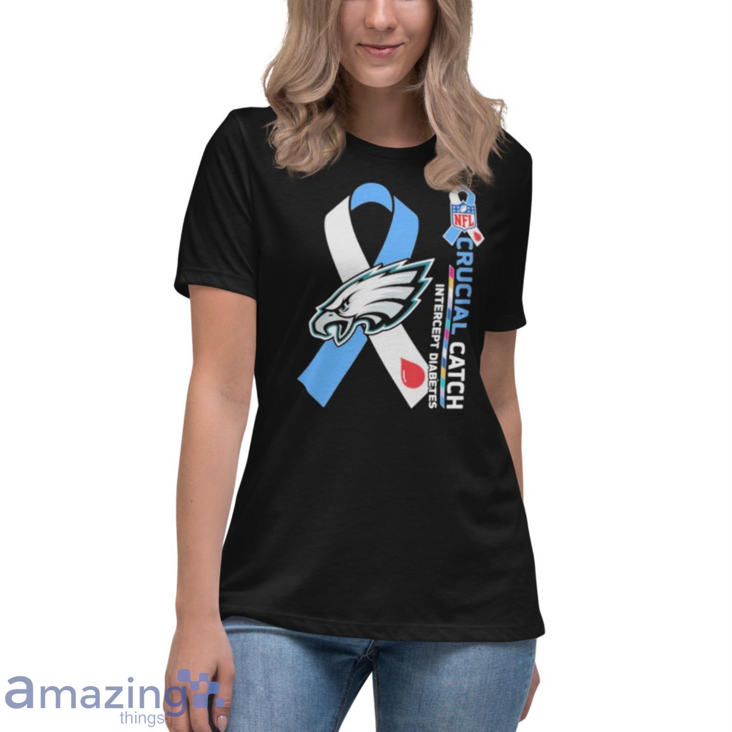 Crush Cancer Philadelphia Eagles NFL Shirt Cancer Support Women