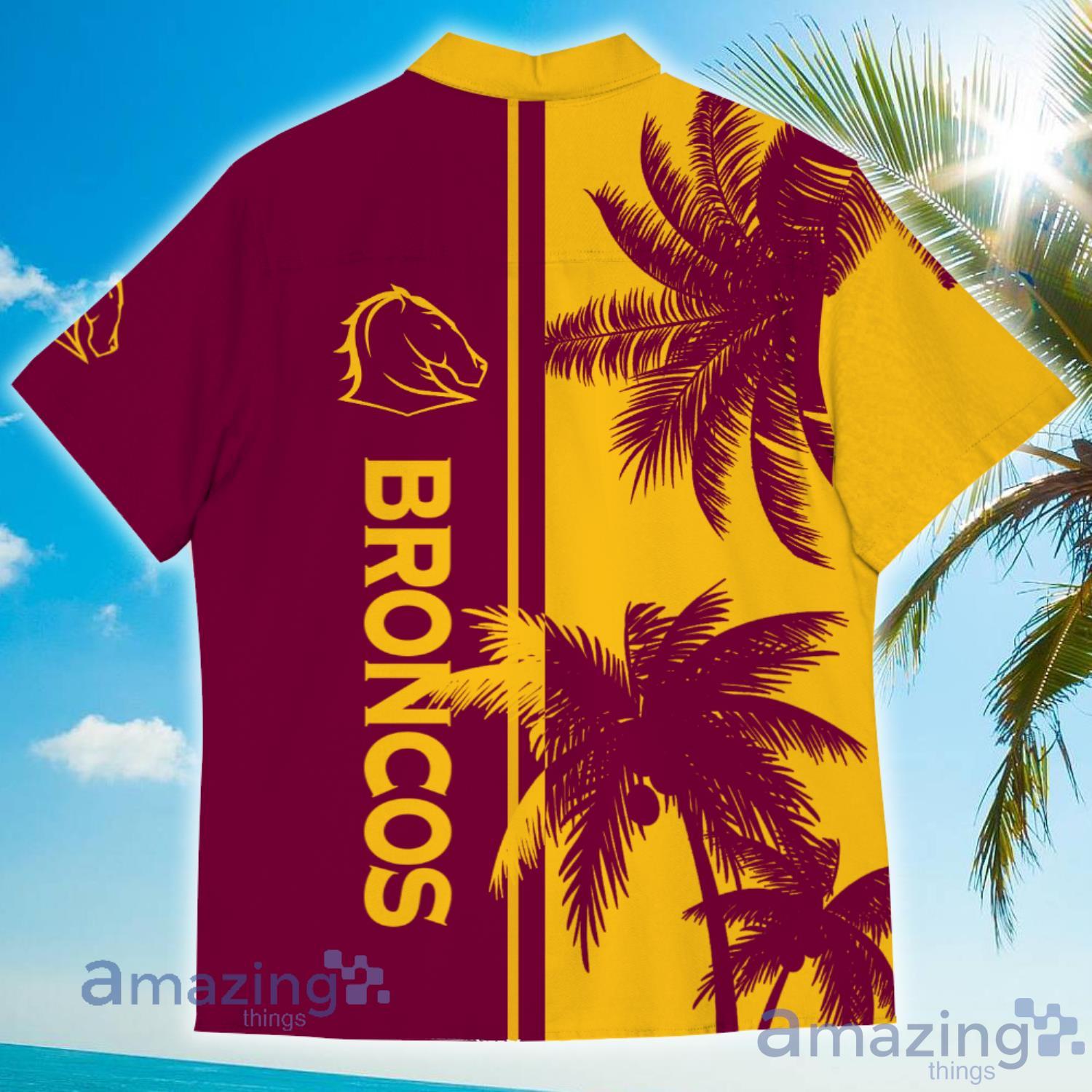 Brisbane Broncos CoConut Vintage Hawaiian Shirt For Men And Women image Brisbane Broncos CoConut Vintage Hawaiian Shirt For Men And Women Product Photo 2