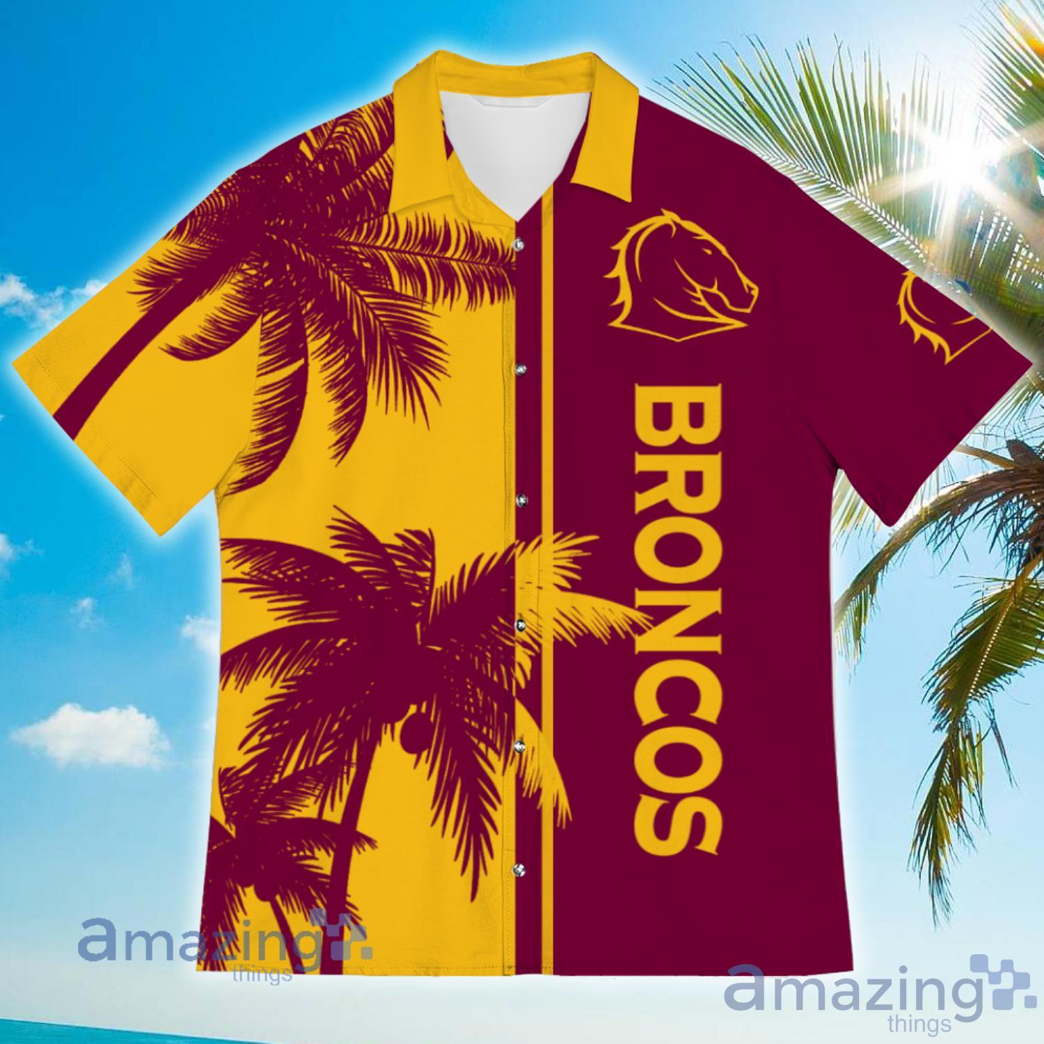 Brisbane Broncos CoConut Vintage Hawaiian Shirt For Men And Women image Brisbane Broncos CoConut Vintage Hawaiian Shirt For Men And Women Product Photo 3