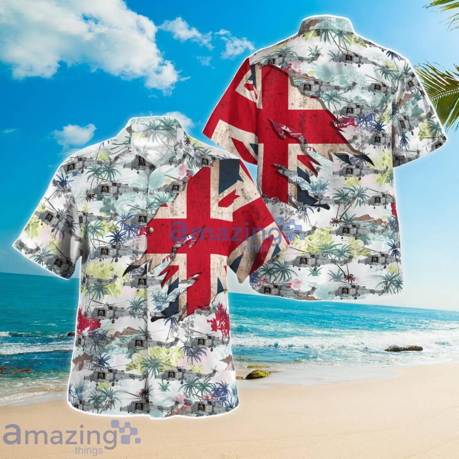 British Army AgustaWestland AW159 Wildcat Summer Gift Hawaiian Shirt Product Photo 1