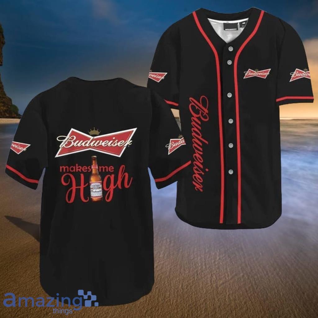 Budweiser baseball jersey on sale