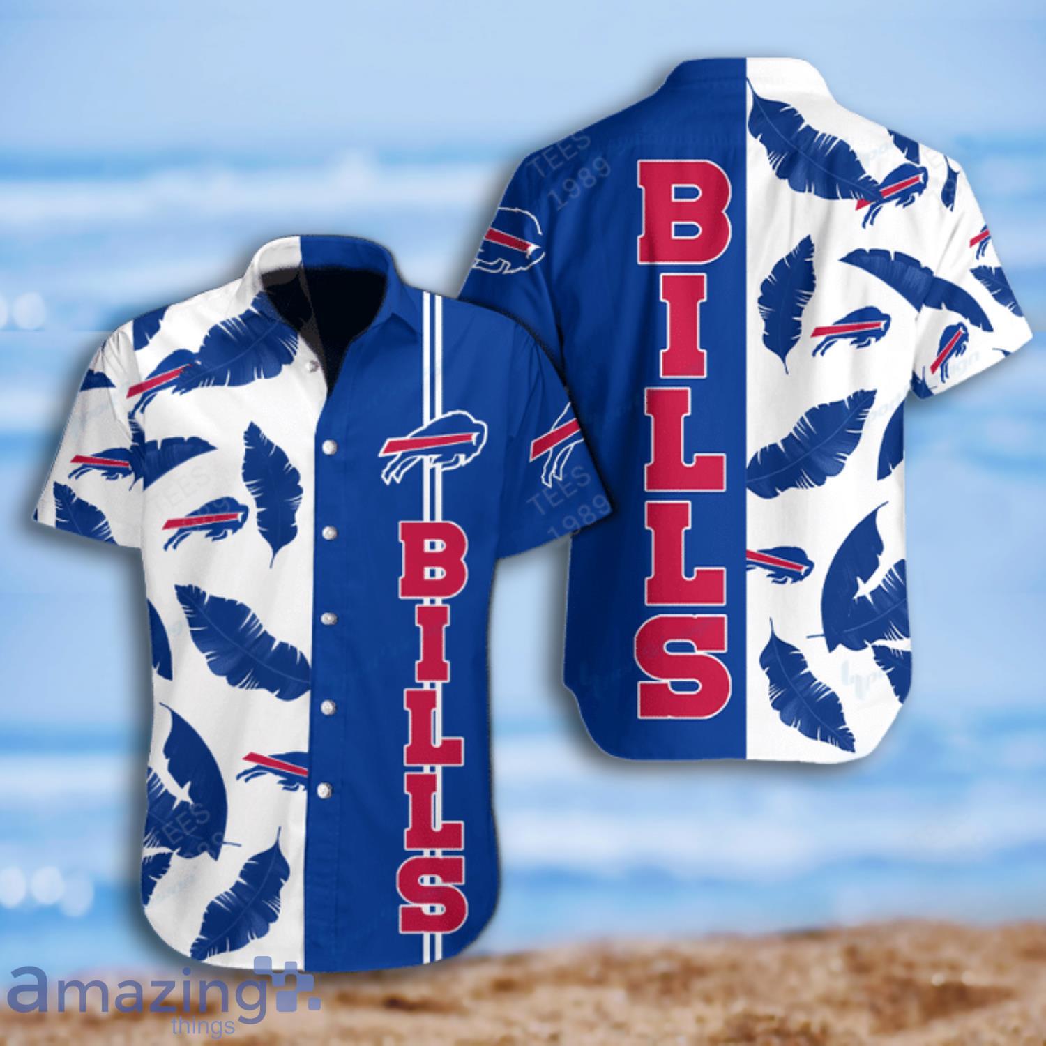 Buffalo Bills Banana Leave Tropical Pattern Hawaiian Shirt And Short Product Photo 1