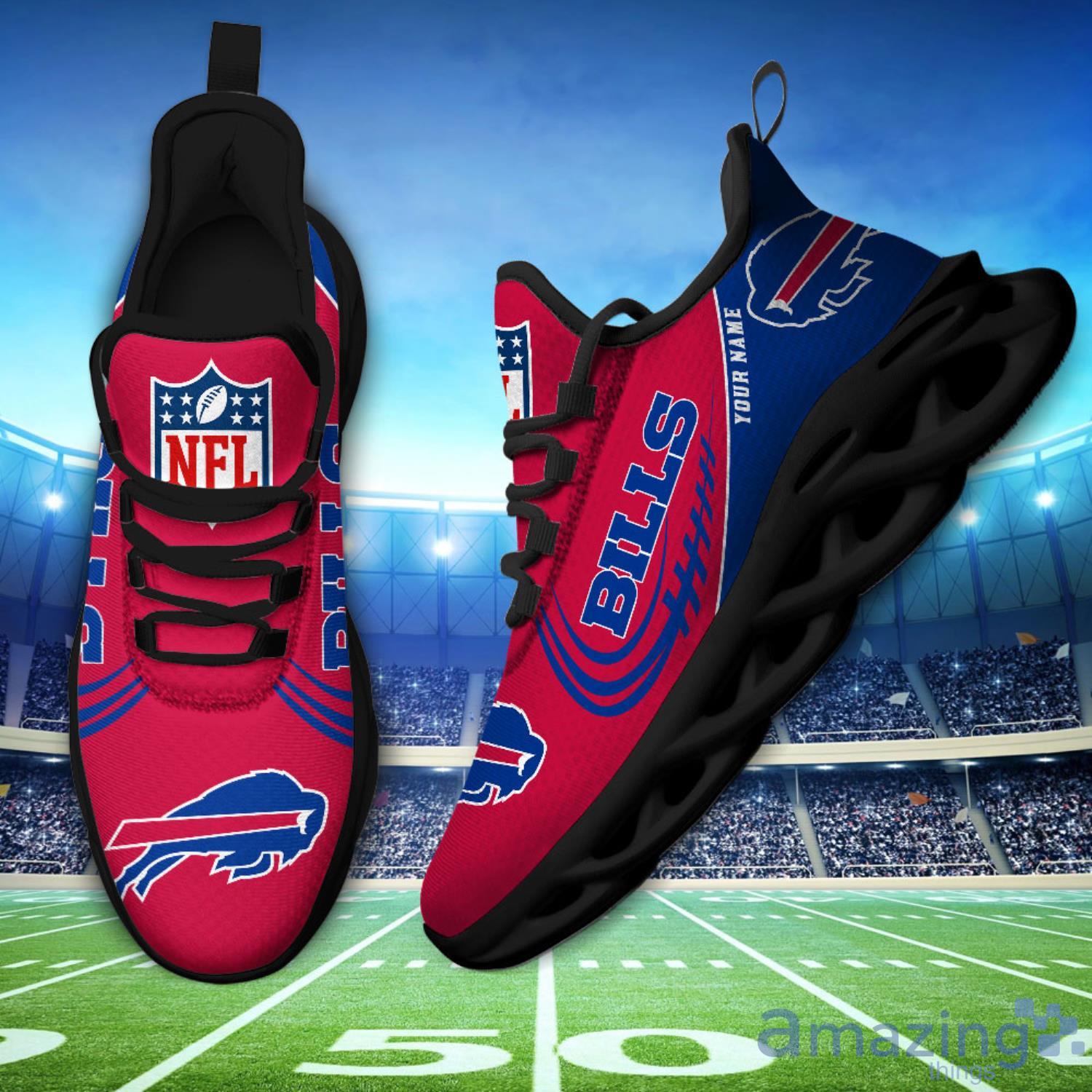 Buffalo Bills NFL Custom Name Max Soul Shoes Impressive Gift For Men Women  Fans