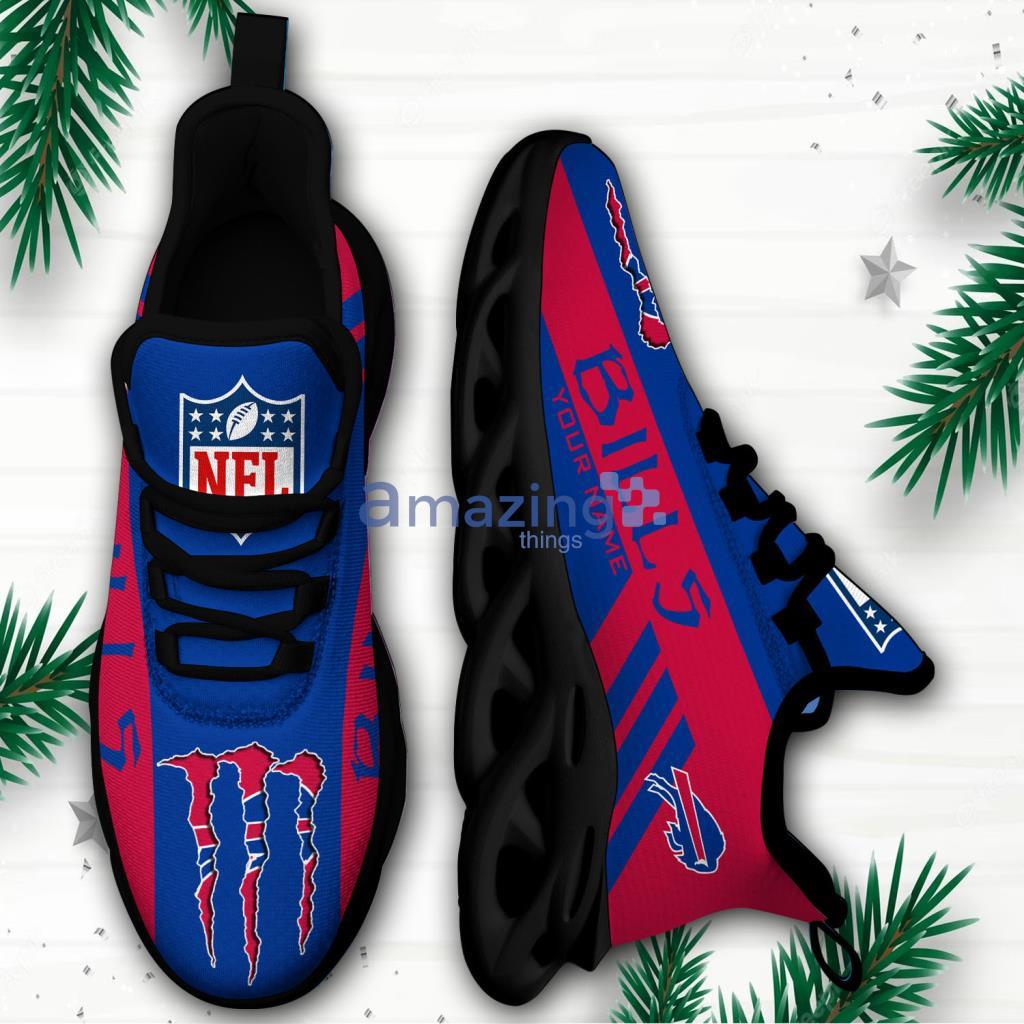 Buffalo Bills NFL Custom Name Football Max Soul Shoes
