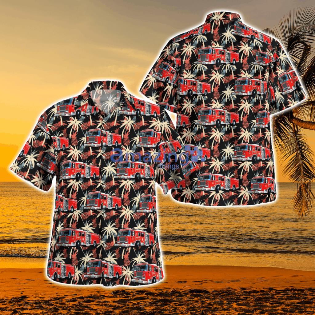 Burbank Fire Department, California Fire Engine Hawaiian Shirt - Burbank Fire Department, California Fire Engine Hawaiian Shirt