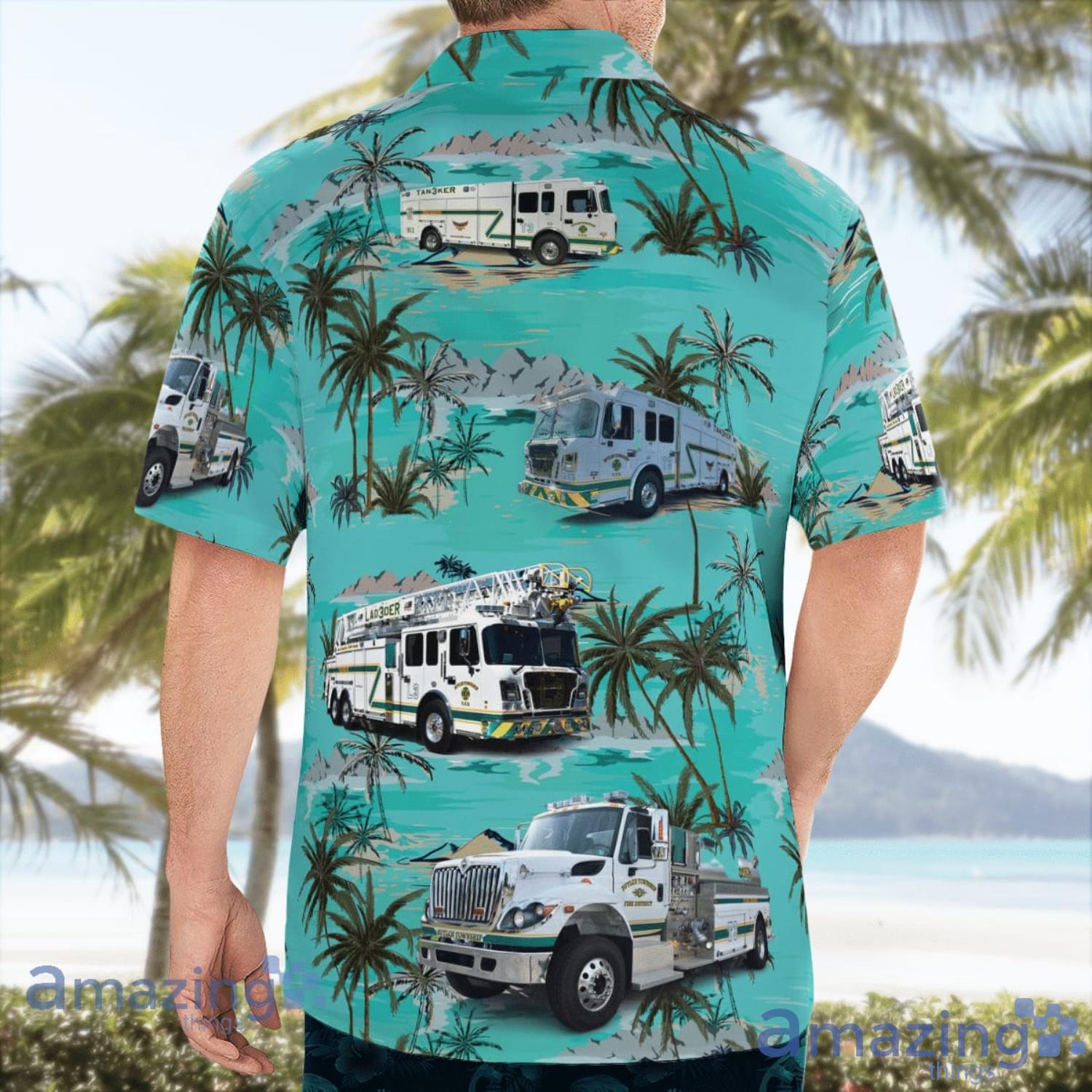 Butler Township Volunteer Fire District Station 3 Butler Pennsylvania Beach Summer Gift Hawaiian Shirt image Butler Township Volunteer Fire District Station 3 Butler Pennsylvania Beach Summer Gift Hawaiian Shirt Product Photo 4