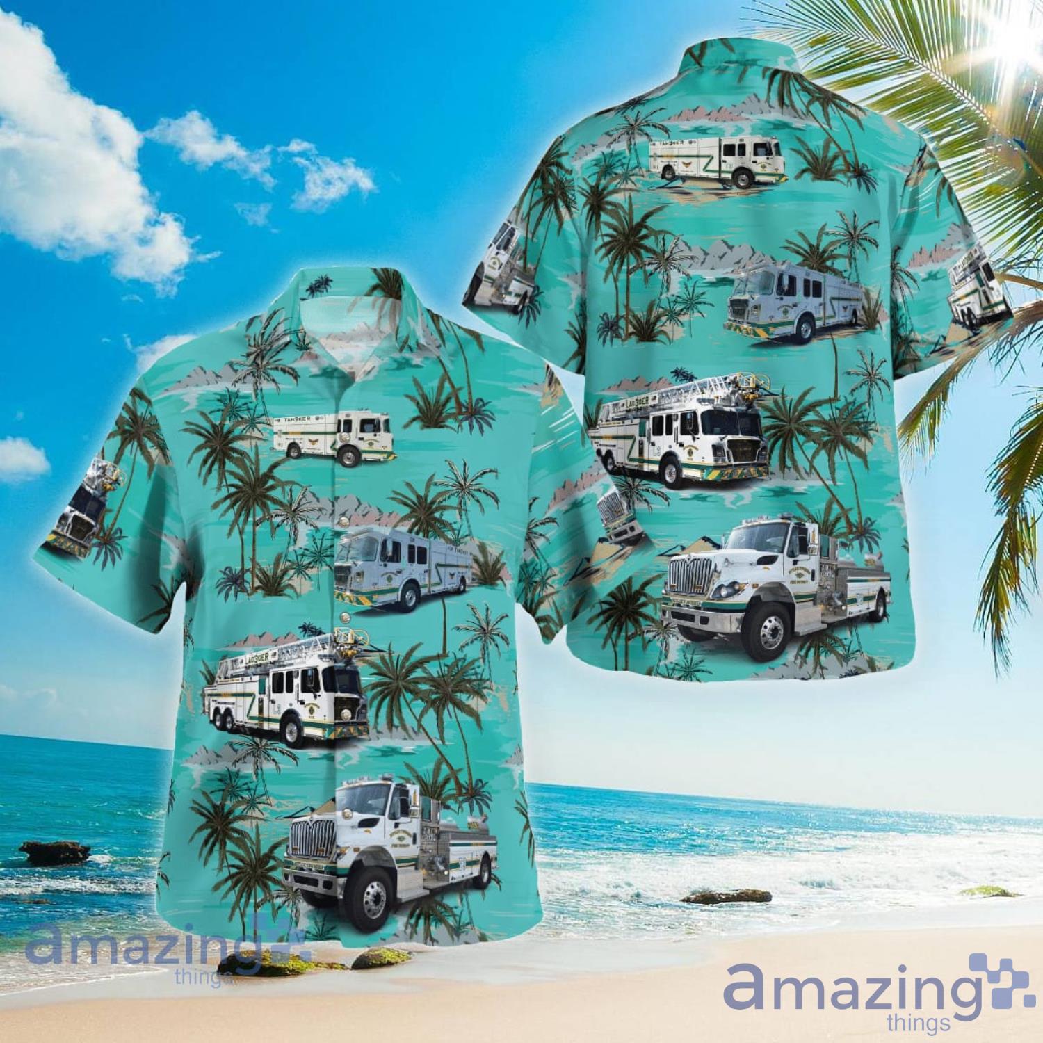 Butler Township Volunteer Fire District Station 3 Butler Pennsylvania Beach Summer Gift Hawaiian Shirt Product Photo 1