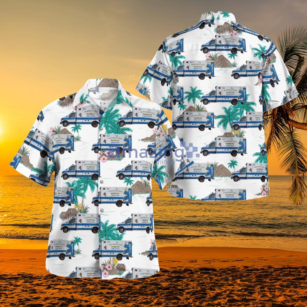 Calais, Maine, Downeast EMS Hawaiian Shirt - DLQD0806BG08 Calais, Maine, Downeast EMS Hawaiian Shirt