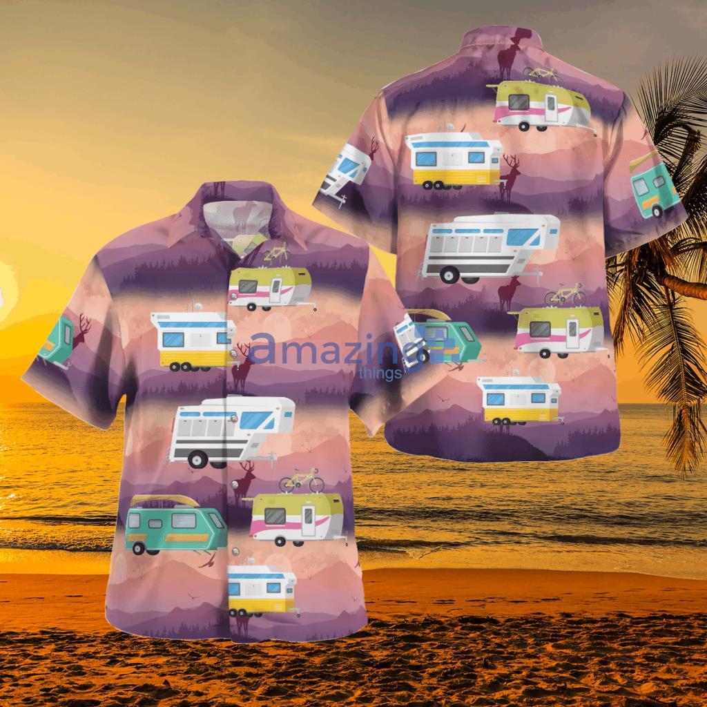 Camping Caravan Hawaiian Shirt - BBTT1602BG09 RV Camping Caravan Hawaiian Shirt