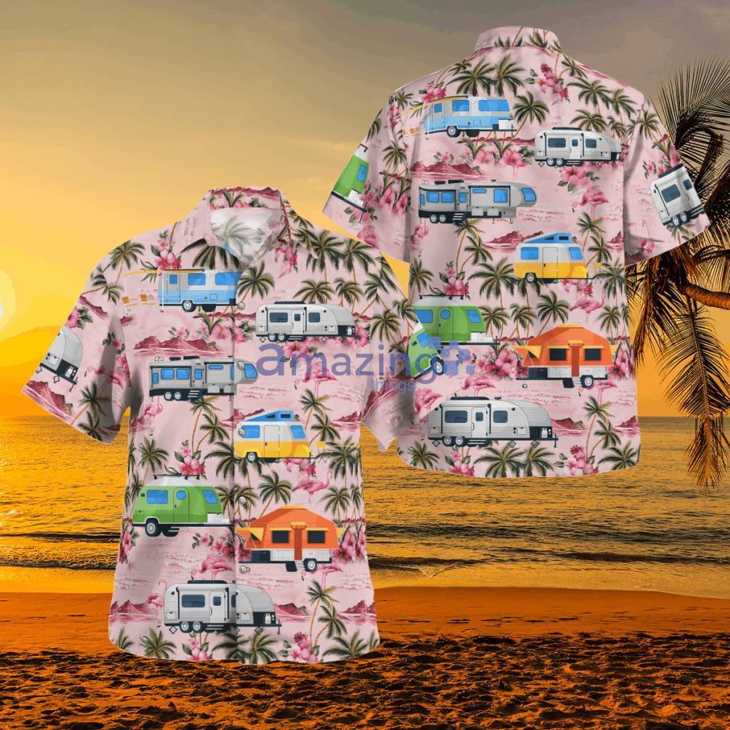  Camping Caravan Tropical Hawaiian Shirt - BBTT1702BG01 RV Camping Caravan Hawaiian Shirt
