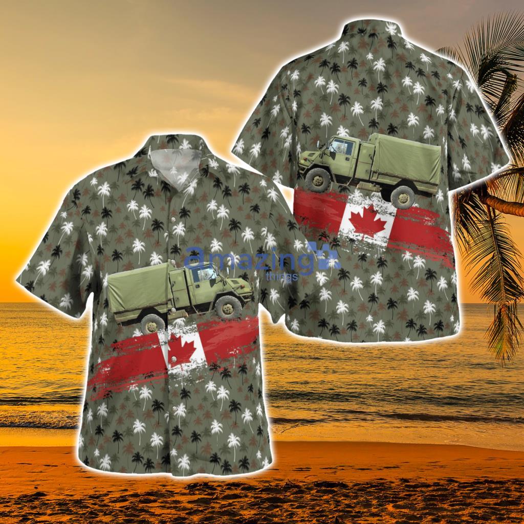Canadian Army LSVW Military Truck Hawaiian Shirt - Canadian Army LSVW Military Truck Hawaiian Shirt
