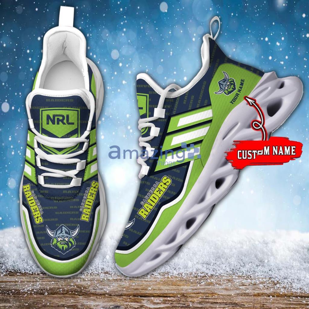 Canberra Raiders NRL Green Personalized Max Soul Shoes - 1