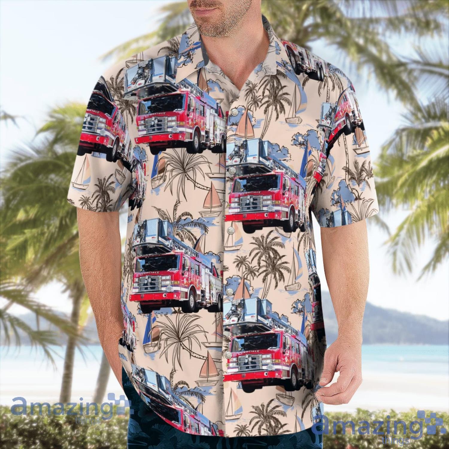 Carlisle Fire & Rescue Services Carlisle Pennsylvania Beach Summer Gift Hawaiian Shirt image Carlisle Fire & Rescue Services Carlisle Pennsylvania Beach Summer Gift Hawaiian Shirt Product Photo 3