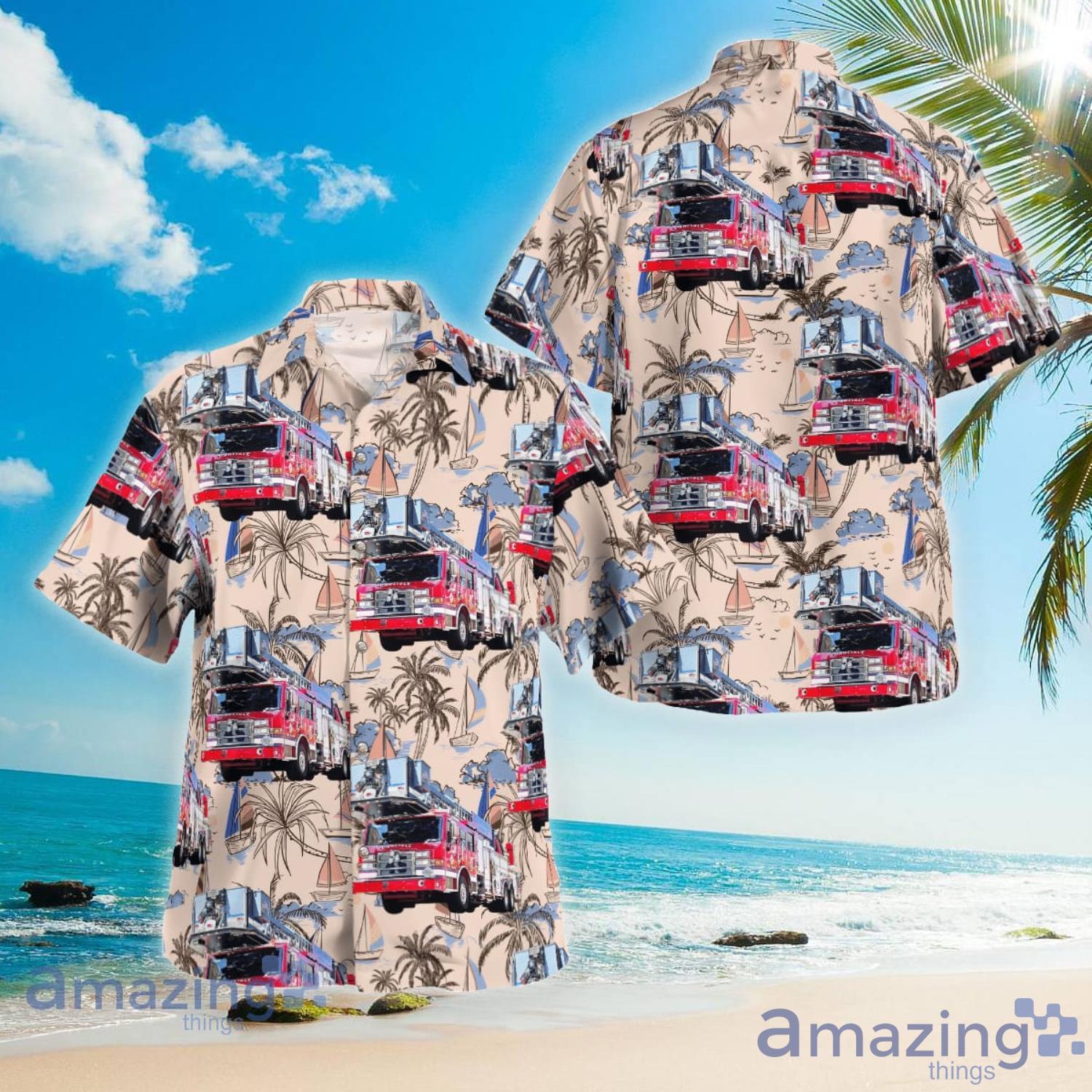 Carlisle Fire & Rescue Services Carlisle Pennsylvania Beach Summer Gift Hawaiian Shirt Product Photo 1