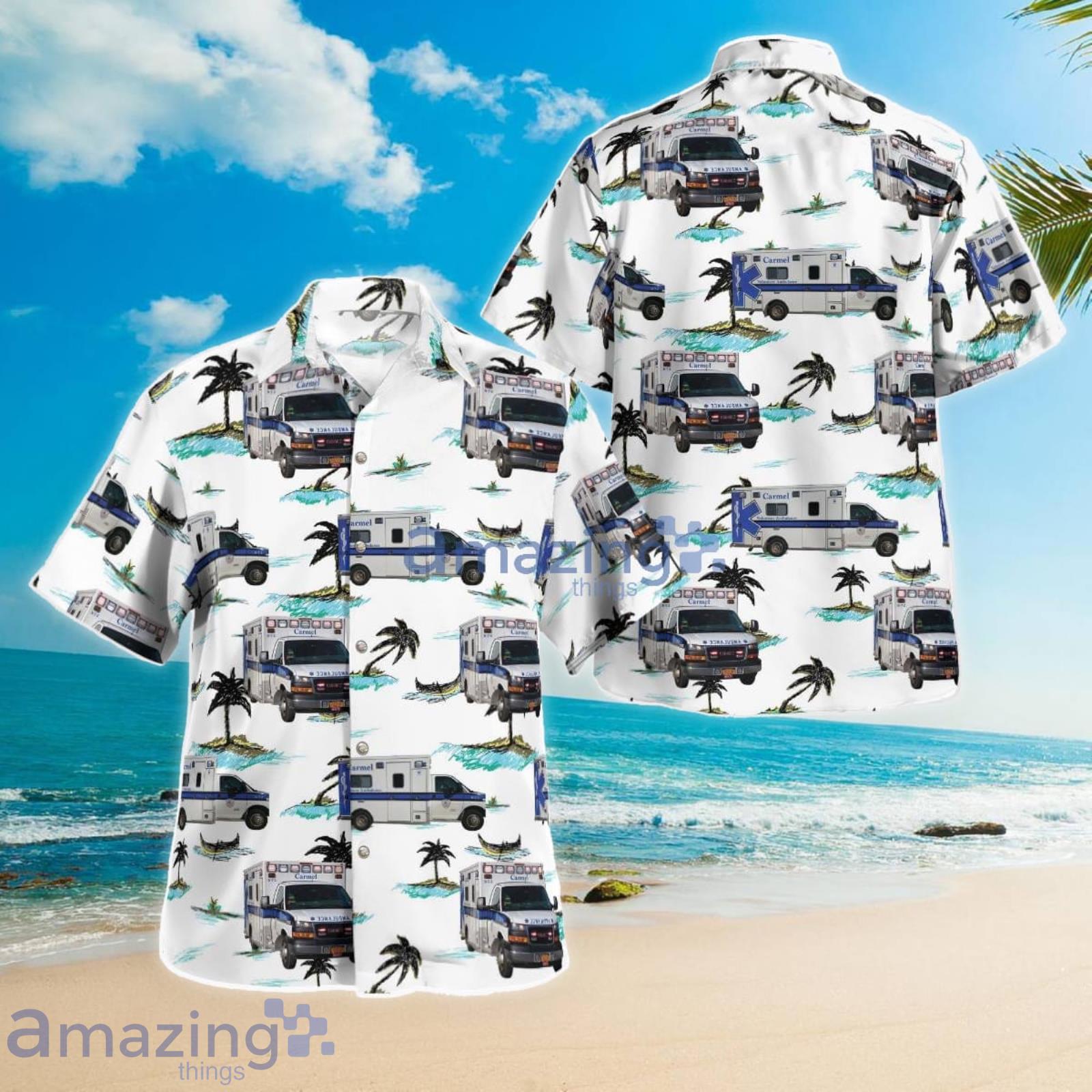 Carmel Volunteer Ambulance Corp. Carmel New York Summer Gift Hawaiian Shirt Product Photo 1