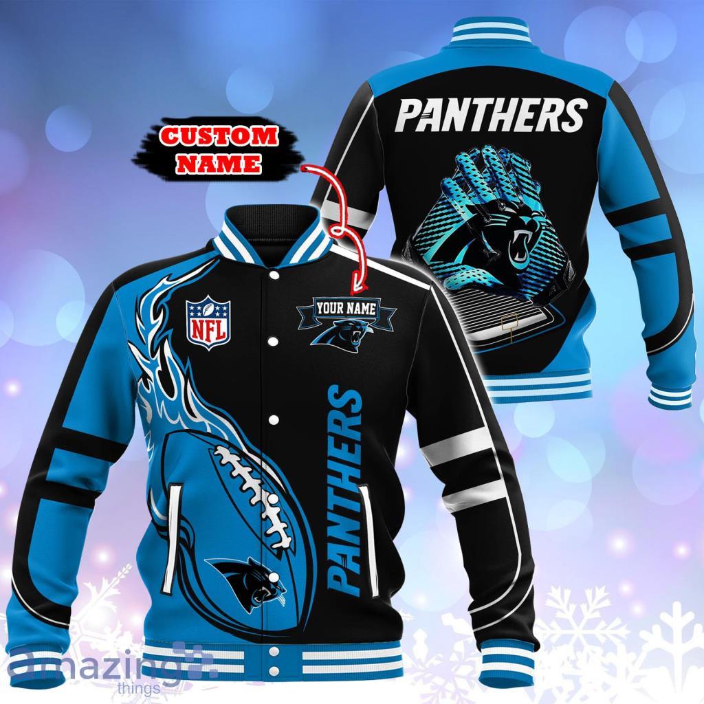 Carolina Panthers NFL Custom Name Baseball Jacket