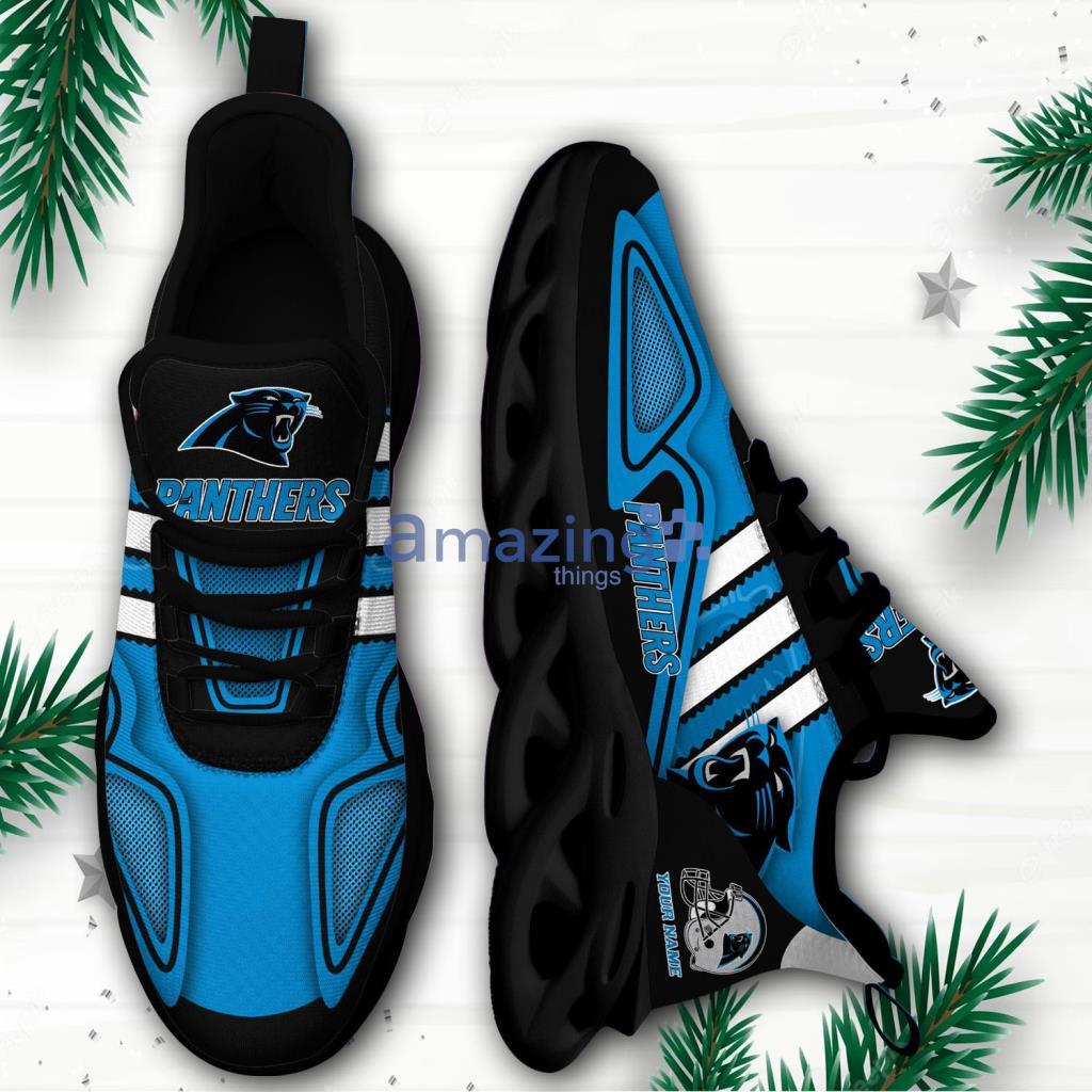 Carolina Panthers NFL Custom Name Football Max Soul Shoes For Fans - Carolina Panthers NFL Custom Name Football Max Soul Shoes For Fans