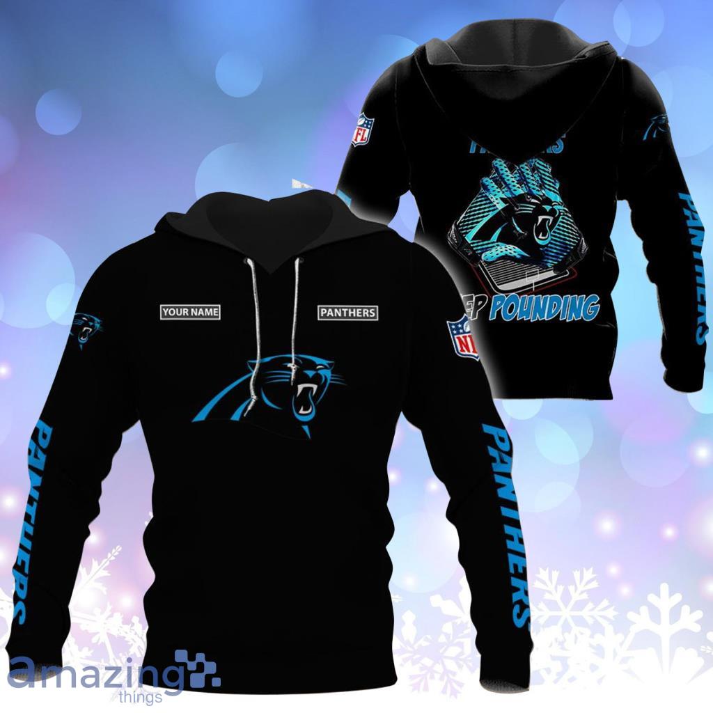 Carolina Panthers NFL Gloves Personalized Your Name Hoodie 3D All Over Print - Carolina Panthers NFL Gloves Personalized Your Name Hoodie 3D All Over Print