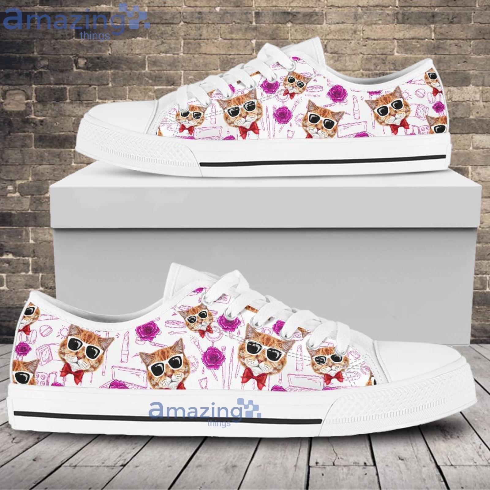 Cat Low Top Shoes Gift Cat Lover Product Photo 1