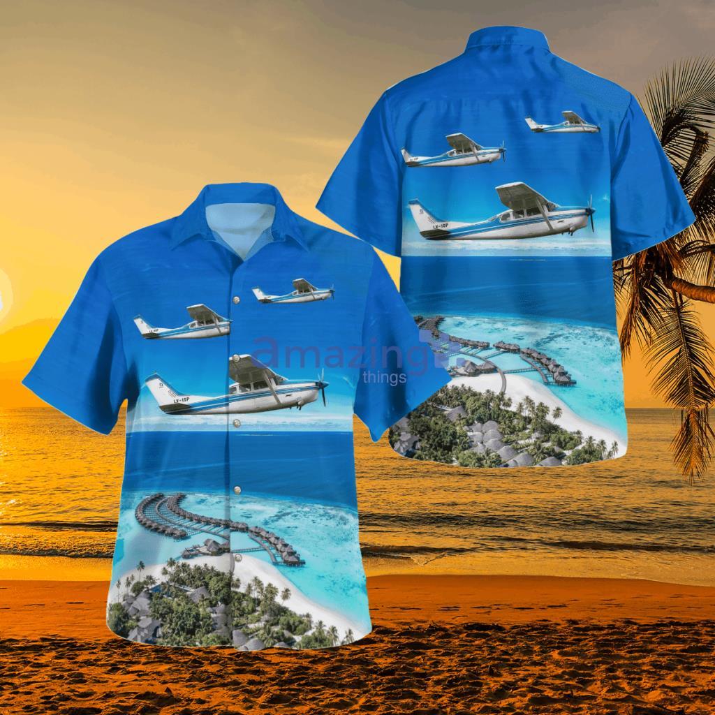 Cessna 210 Centurion Hawaiian Shirt - Cessna 210 Centurion Hawaiian Shirt NLTD1307BG04