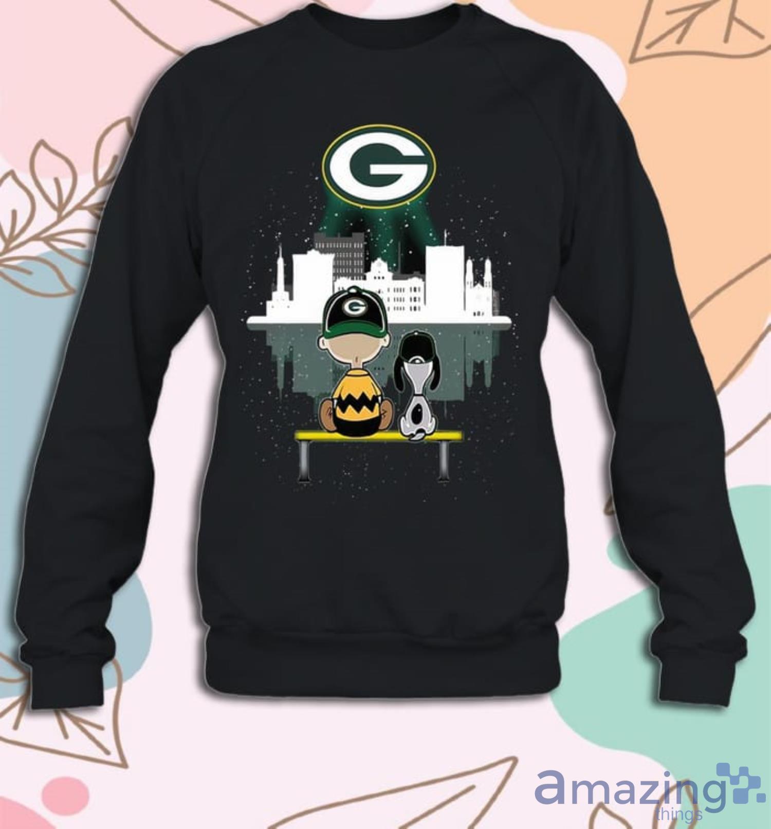 Charlie Brown Snoopy Dog Watching City Green Bay Packers Shirt