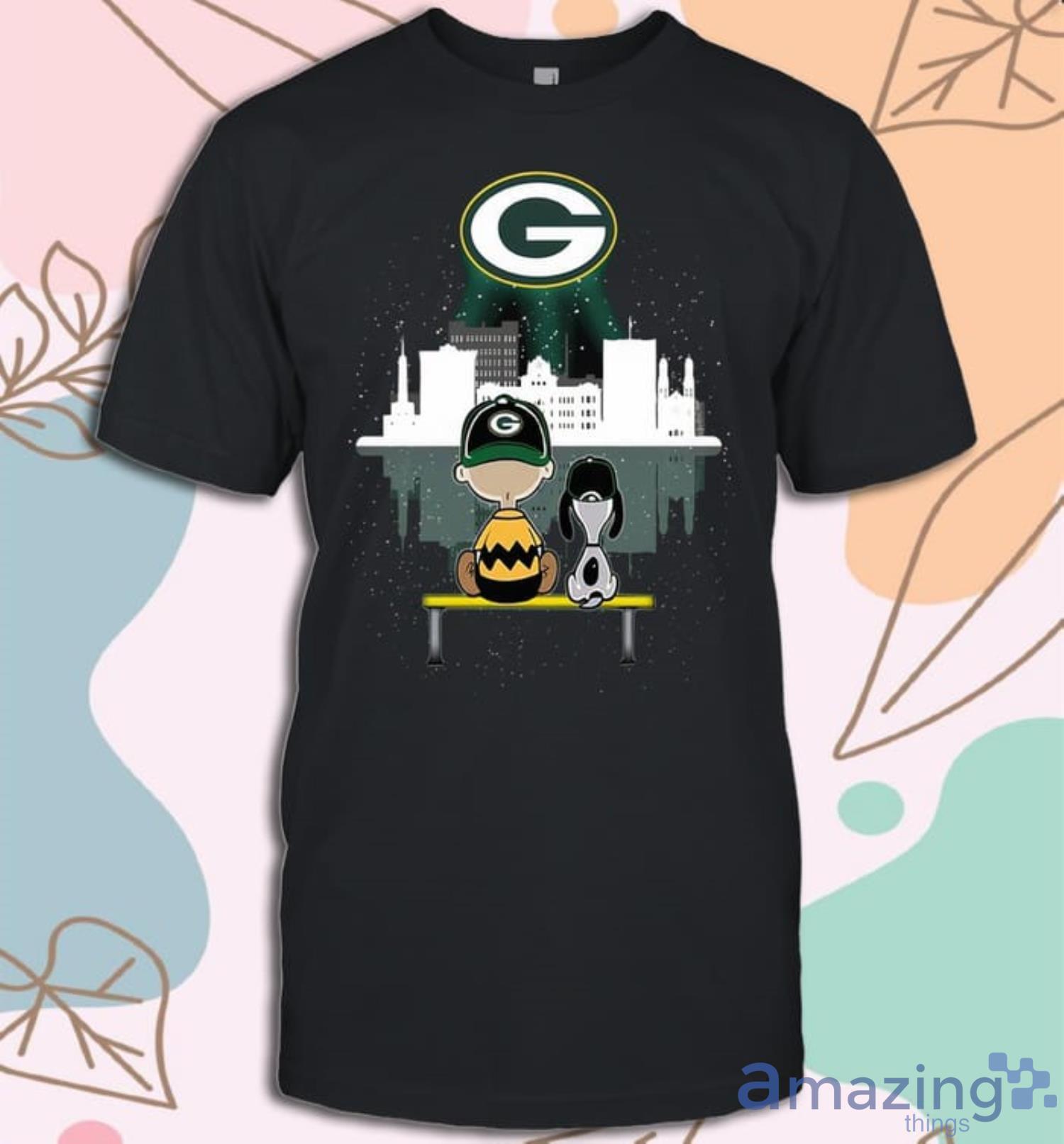 Charlie Brown Snoopy Dog Watching City Green Bay Packers Shirt -  High-Quality Printed Brand
