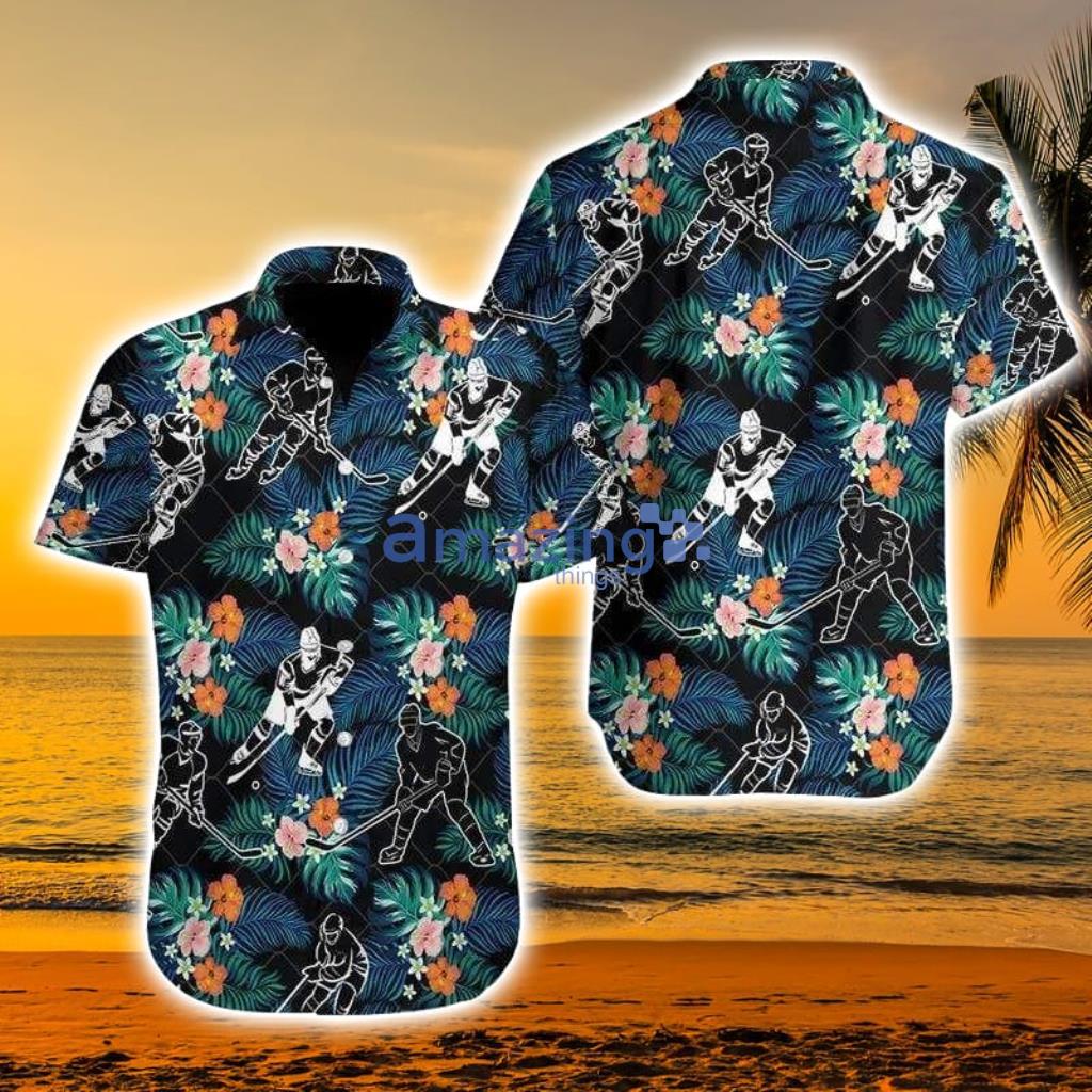 Check Out This Awesome Hockey Player Black Tropical Hibiscus Hawaiian Shirt - Check Out This Awesome Hockey Player Black Tropical Hibiscus Hawaiian Aloha Shirts 2811L_9862