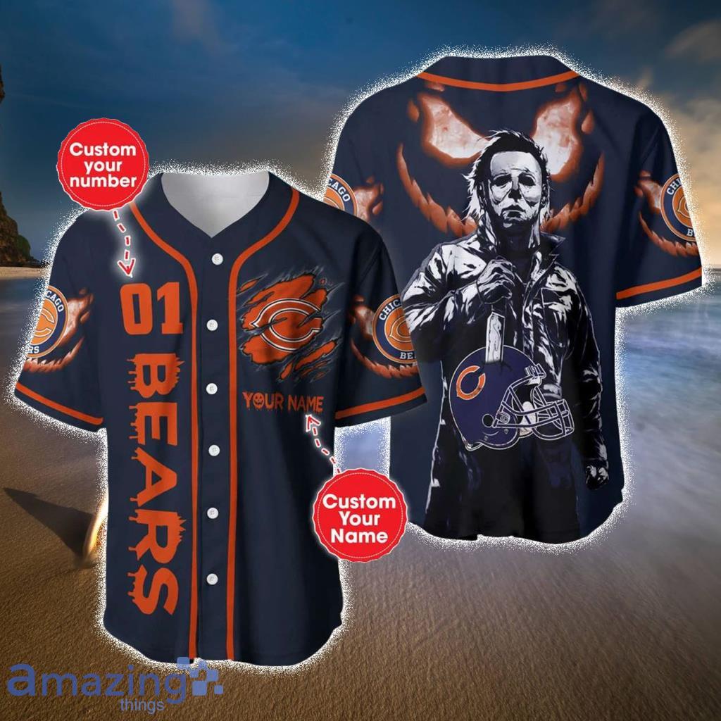 Chicago Bears Personalized Helmet And Fictional Character Baseball Jerseys
