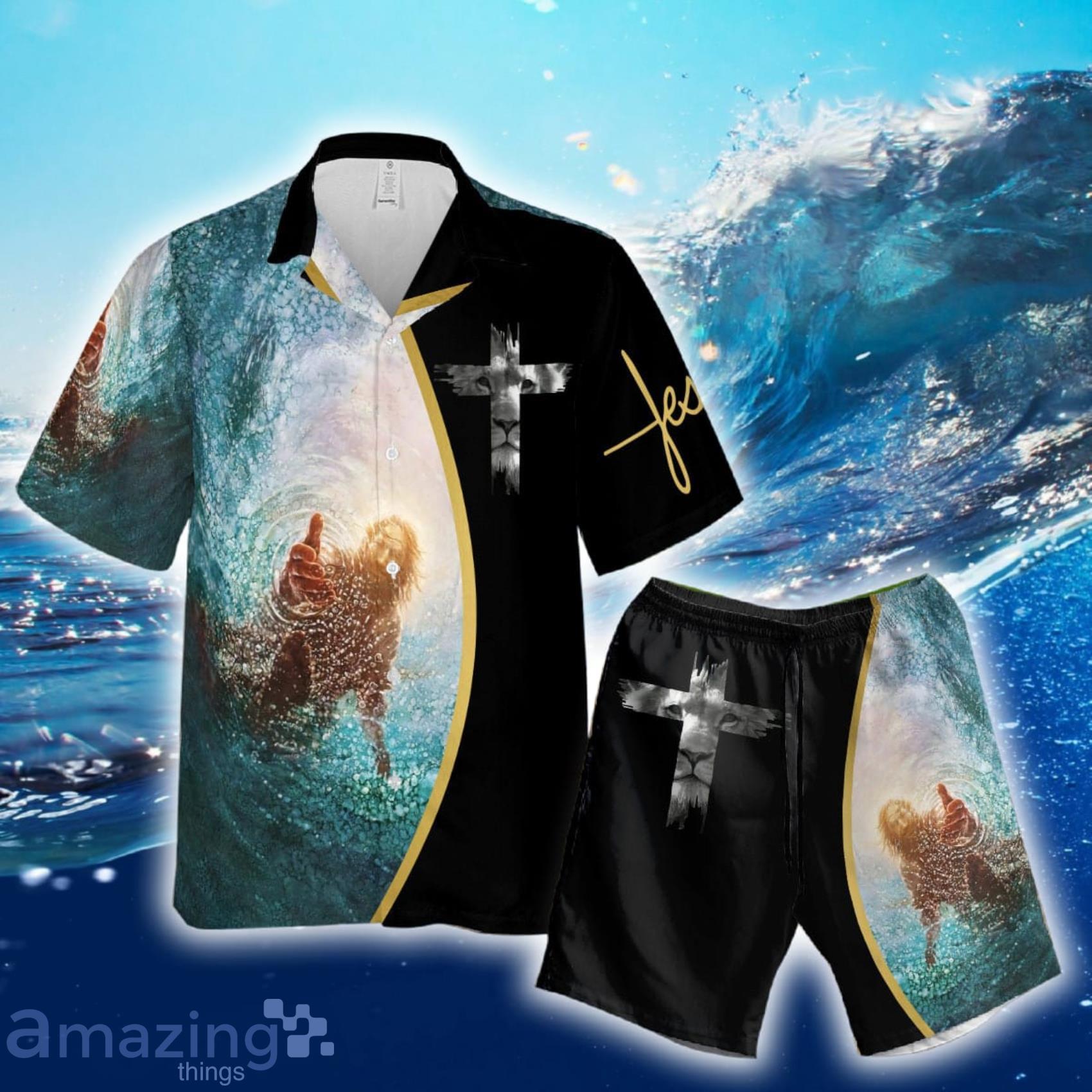 Christ God Short Sleeve Hawaiian Shirt And Short Product Photo 1