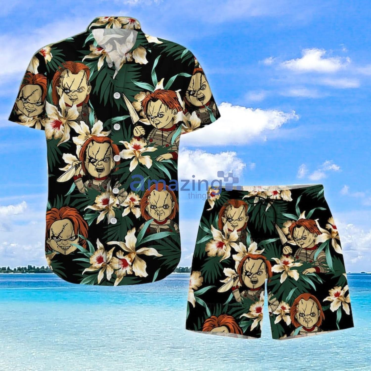 Chucky Chucky Shirt Horror Halloween Gift Hawaiian Shirt And Shorts Product Photo 1
