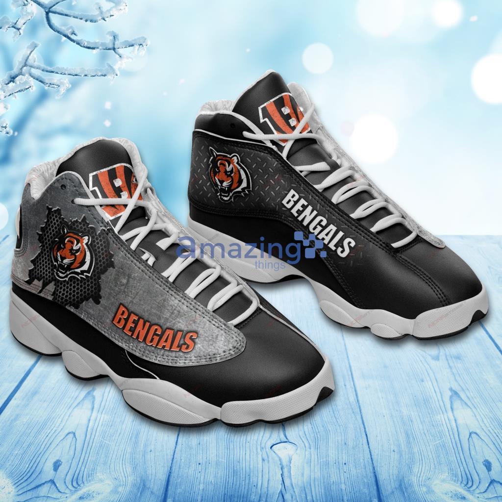 Cincinnati Bengals Air Jordan 13 Sneakers Sport Shoes Full Size 