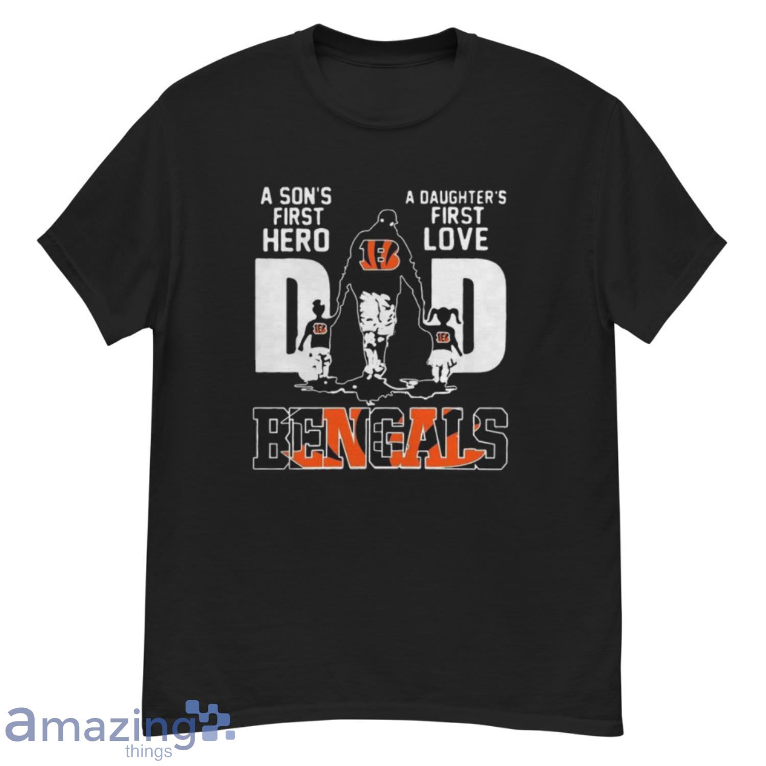 Top best dad ever NFL Cincinnati Bengals logo 2023 T-shirt