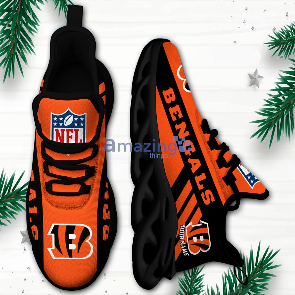 Cincinnati Bengals Drip Logo NFL Max Soul Shoes Custom Name For Men And  Women Running Sneakers - Freedomdesign