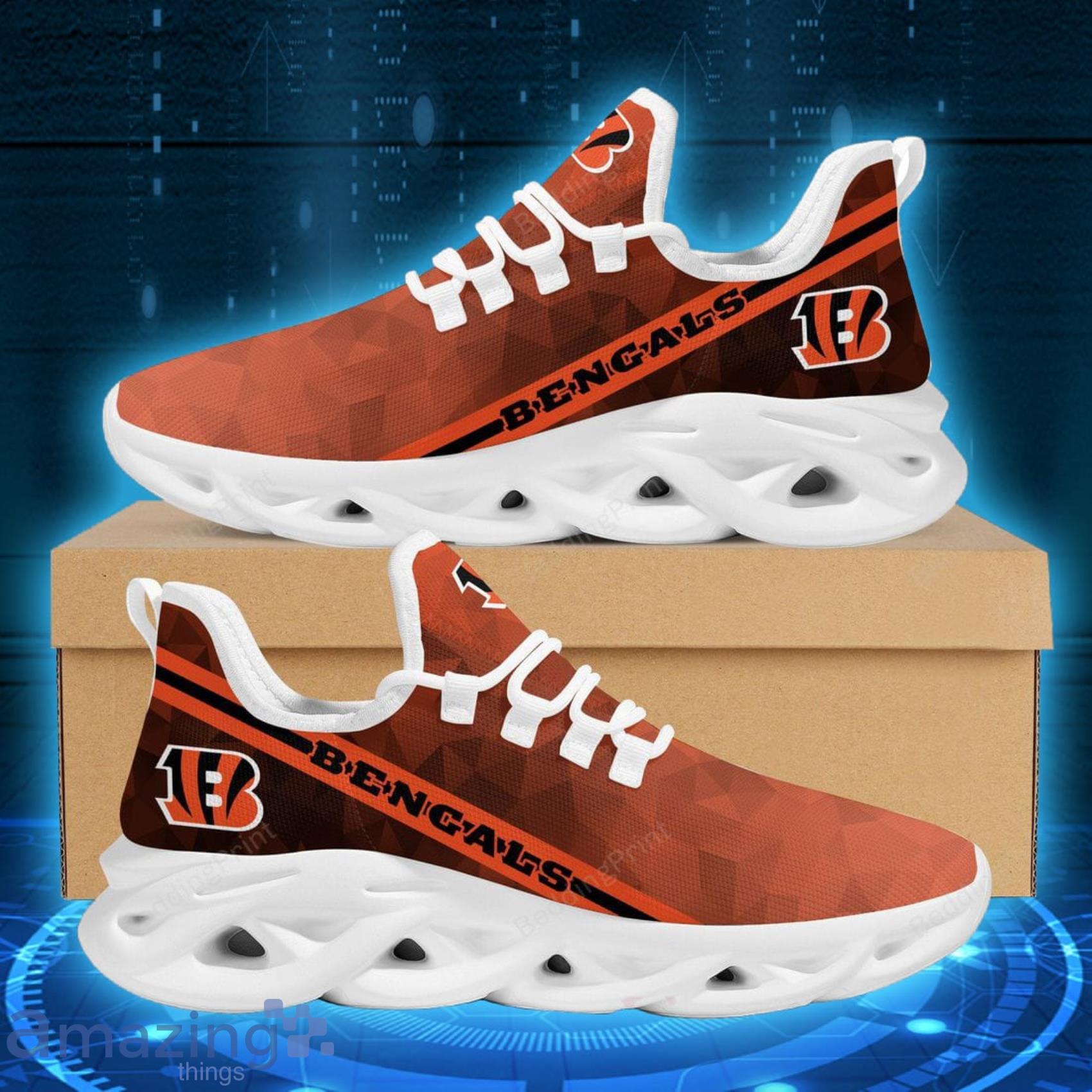 Cincinnati Bengals Football Team Max Soul Shoes Hot Sneakers For Fans