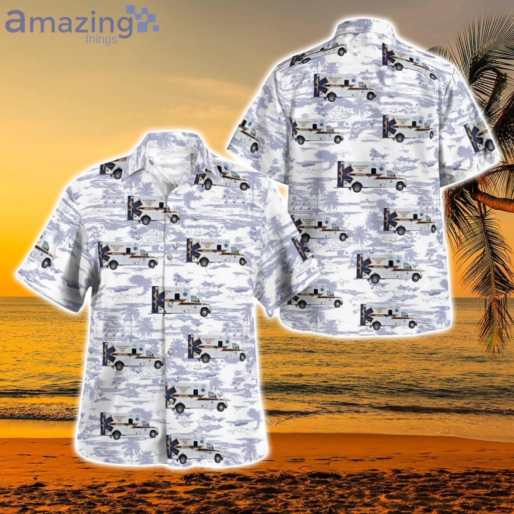 Clayton, New Jersey, Gloucester County Ems Hawaiian Shirt - Clayton, New Jersey, Gloucester County EMS Hawaiian Shirt DLTT1011BG06