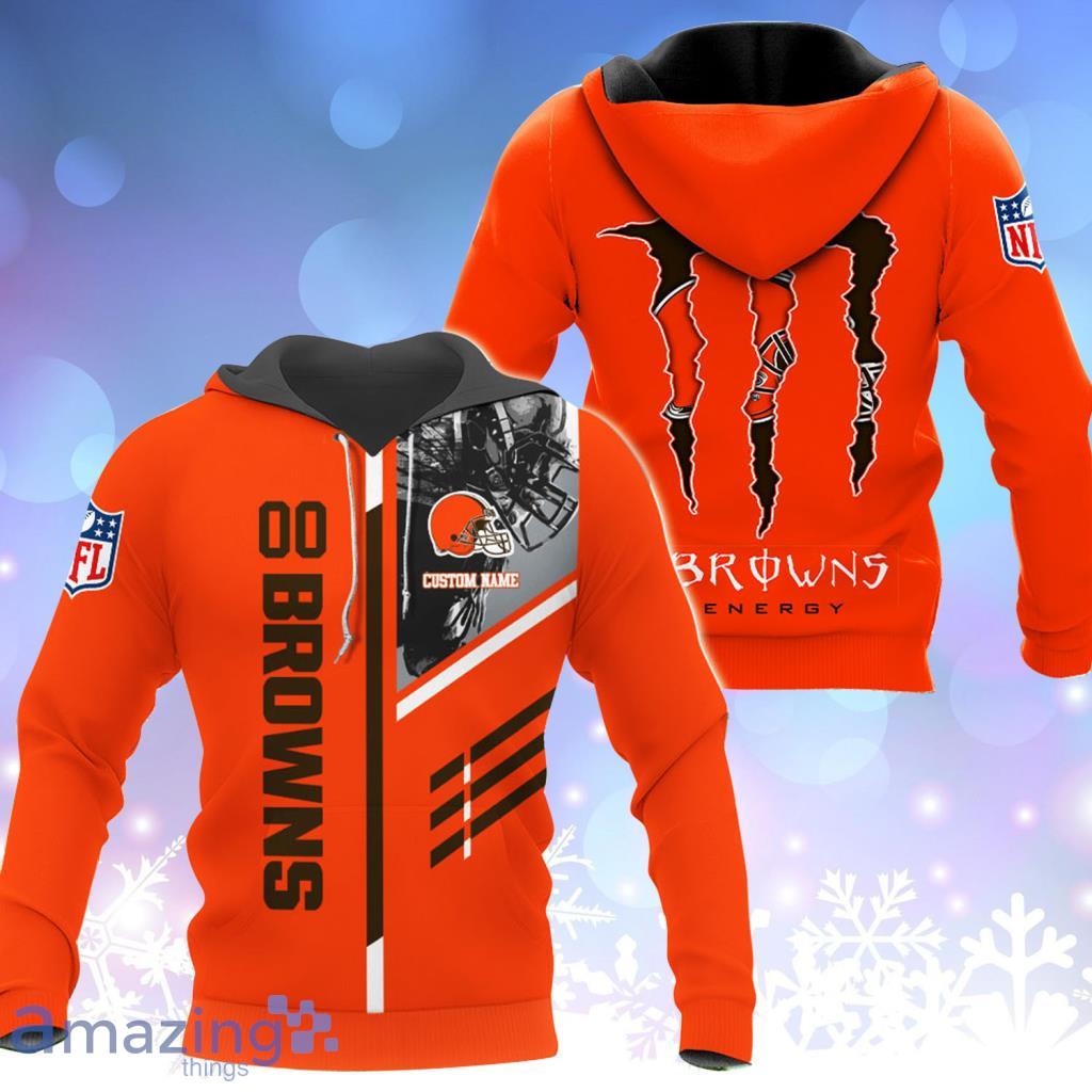 Cleveland Browns Fleece 3D Hoodie All Over Print Unique Cleveland