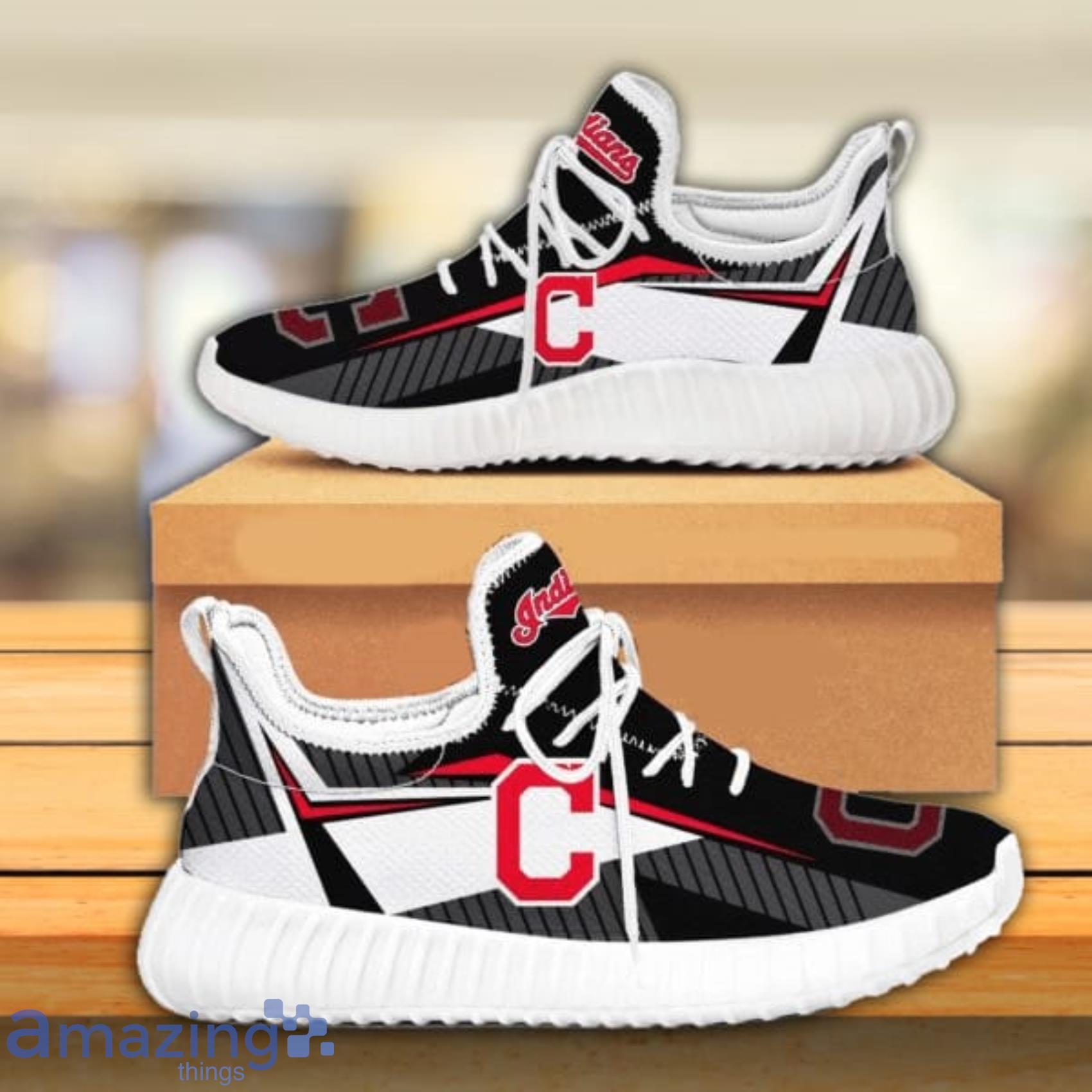Cleveland Indians MLB Teams Football Running Walking Shoes Reze Sneakers