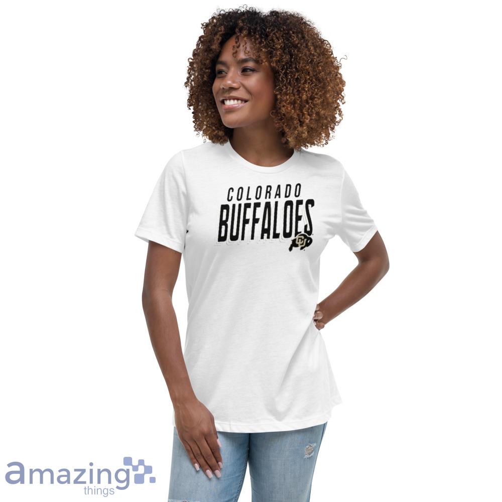 Colorado Buffaloes 2023 shirt image Colorado Buffaloes 2023 shirt - Womens Relaxed Short Sleeve Jersey Tee