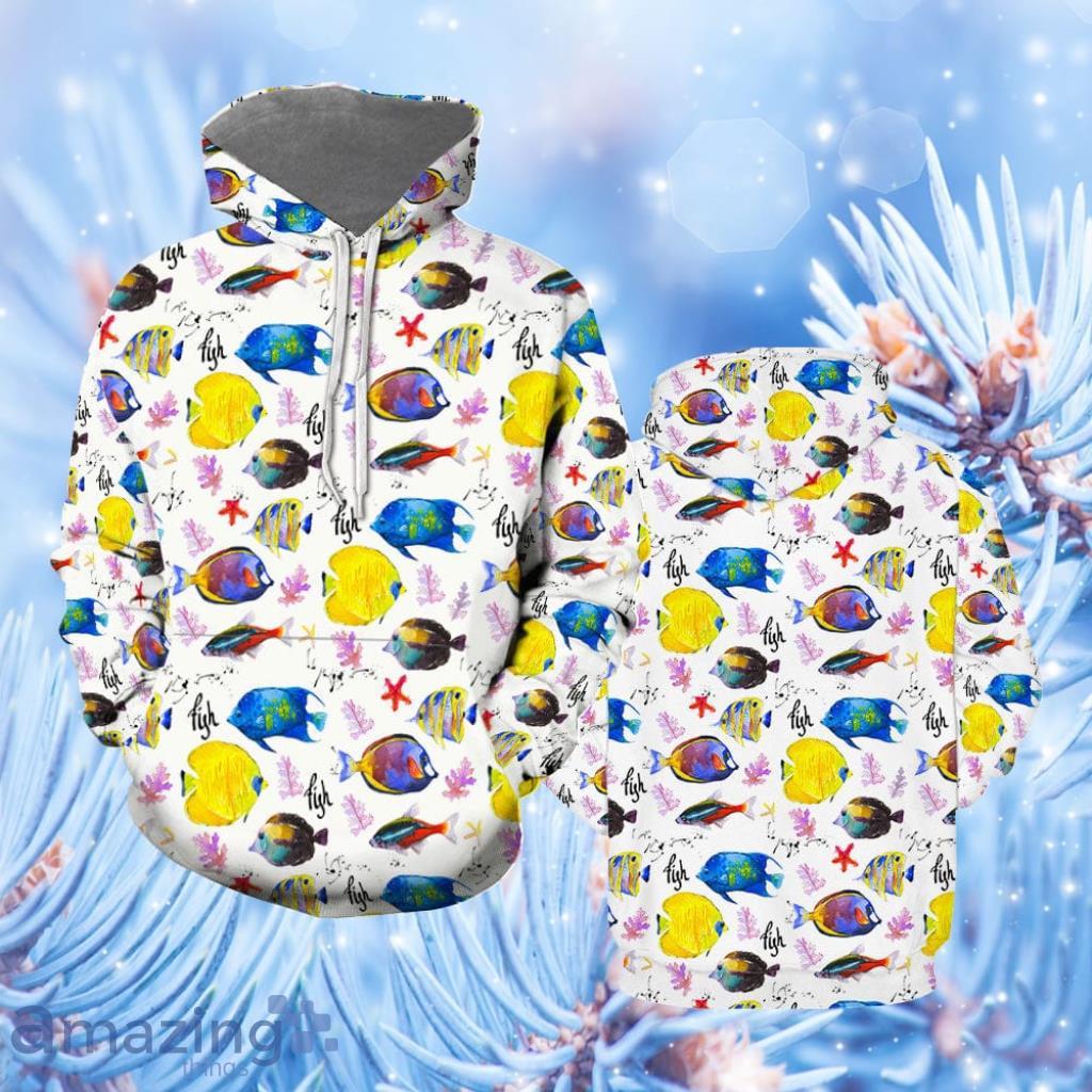 Colorful Fish Hoodie 3D All Over Print - Colorful Fish Hoodie All Over Print  For Men & Women  TH1157