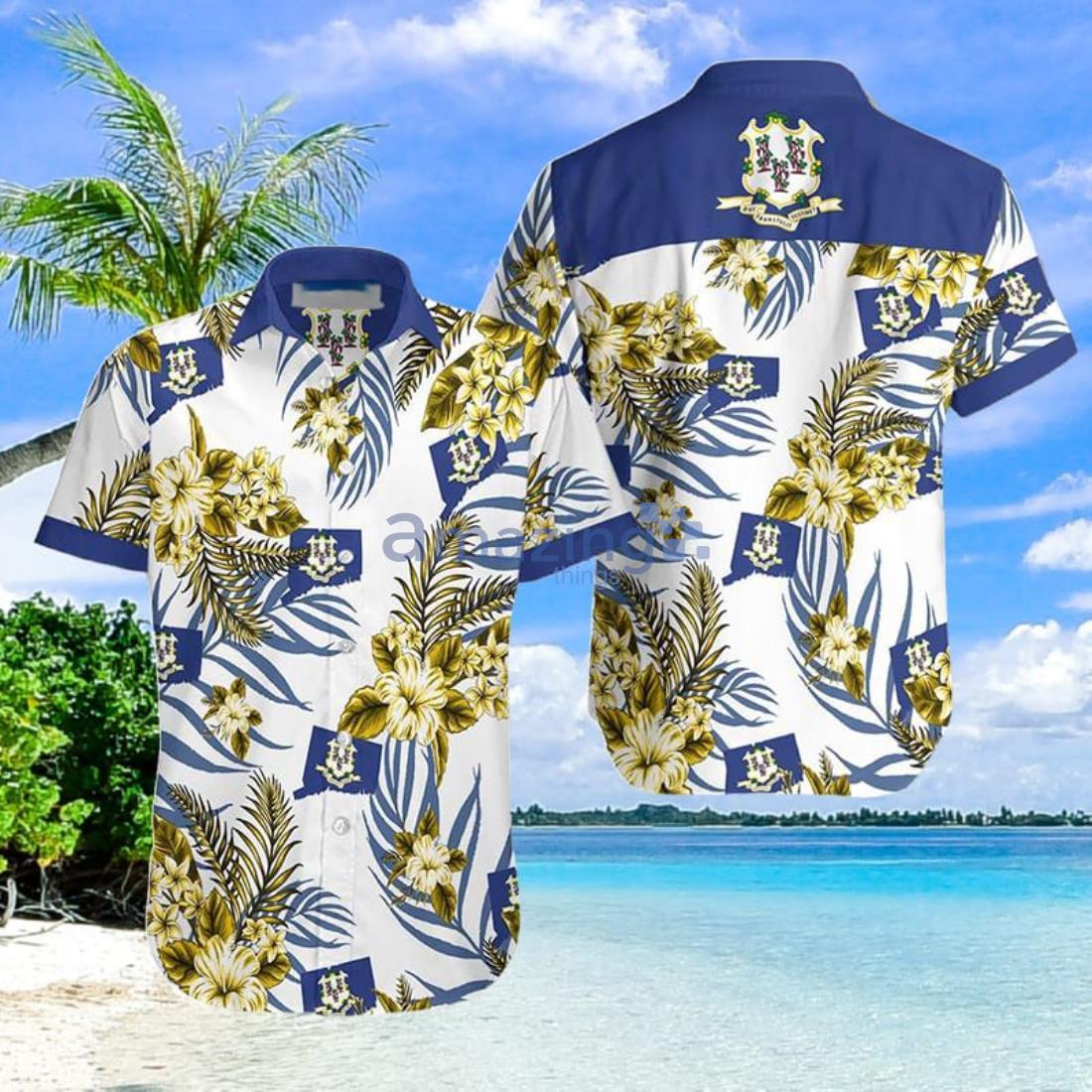 Connecticut Proud Aloha Hawaiian Shirts Summer Gift For Men And Women Product Photo 1