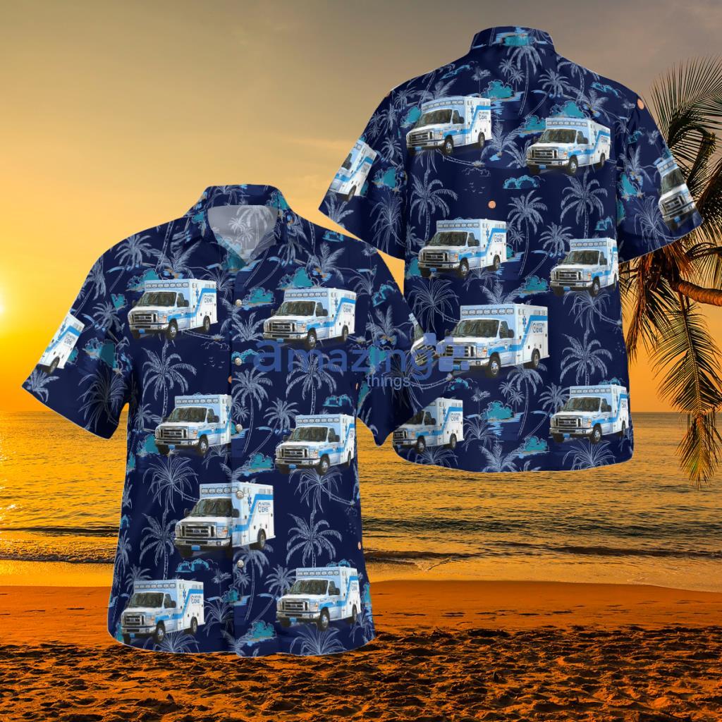 Conyers, Georgia, National EMS Hawaiian Shirt - DLSI0904BG02 Conyers, Georgia, National EMS Hawaiian Shirt