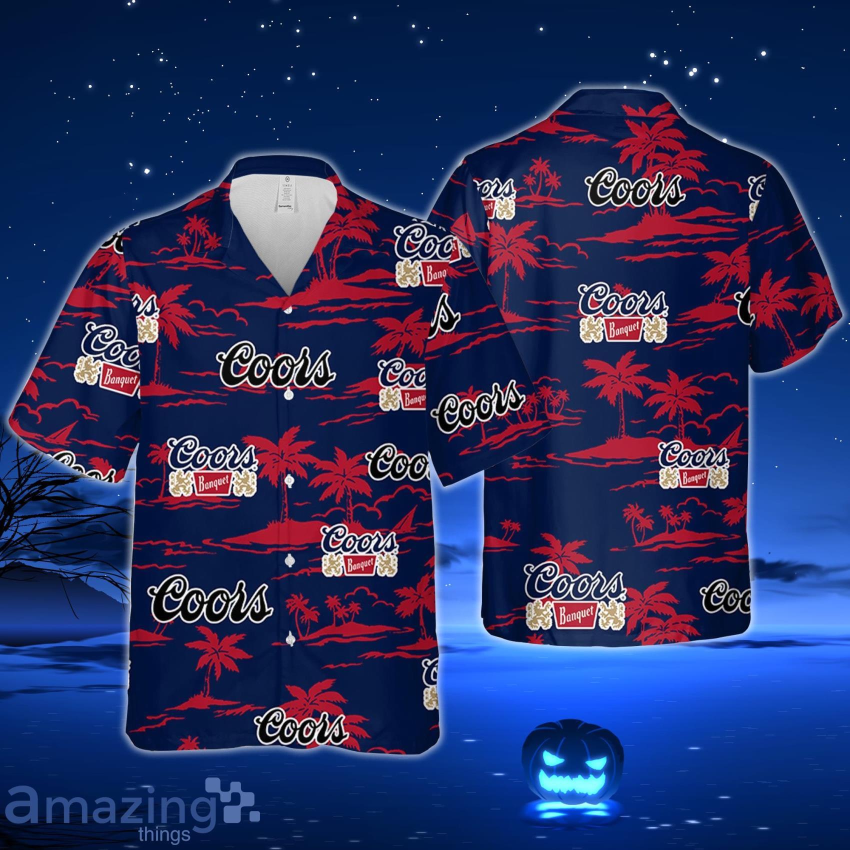 Coors Banquet Hawaiian Beach Pattern Shirt Hawaii Beer ShirtCoors Banquet Hawaiian Summer Shirt Coors Banquet Aloha Shirt Gift Product Photo 1