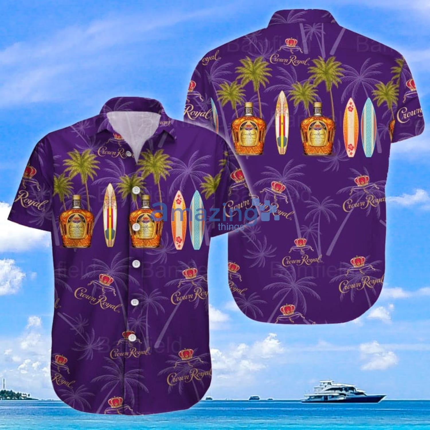 Crown Royal Button Shirt Crown Royal Hawaiian Shirt For Men And Women Product Photo 1