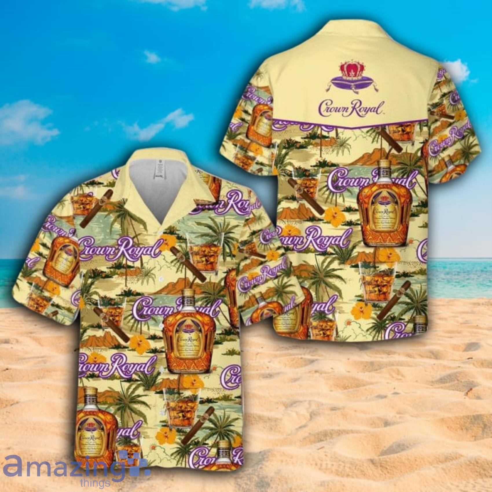 Crown Royal Drink Short Sleeve Hawaiian Shirt Product Photo 1