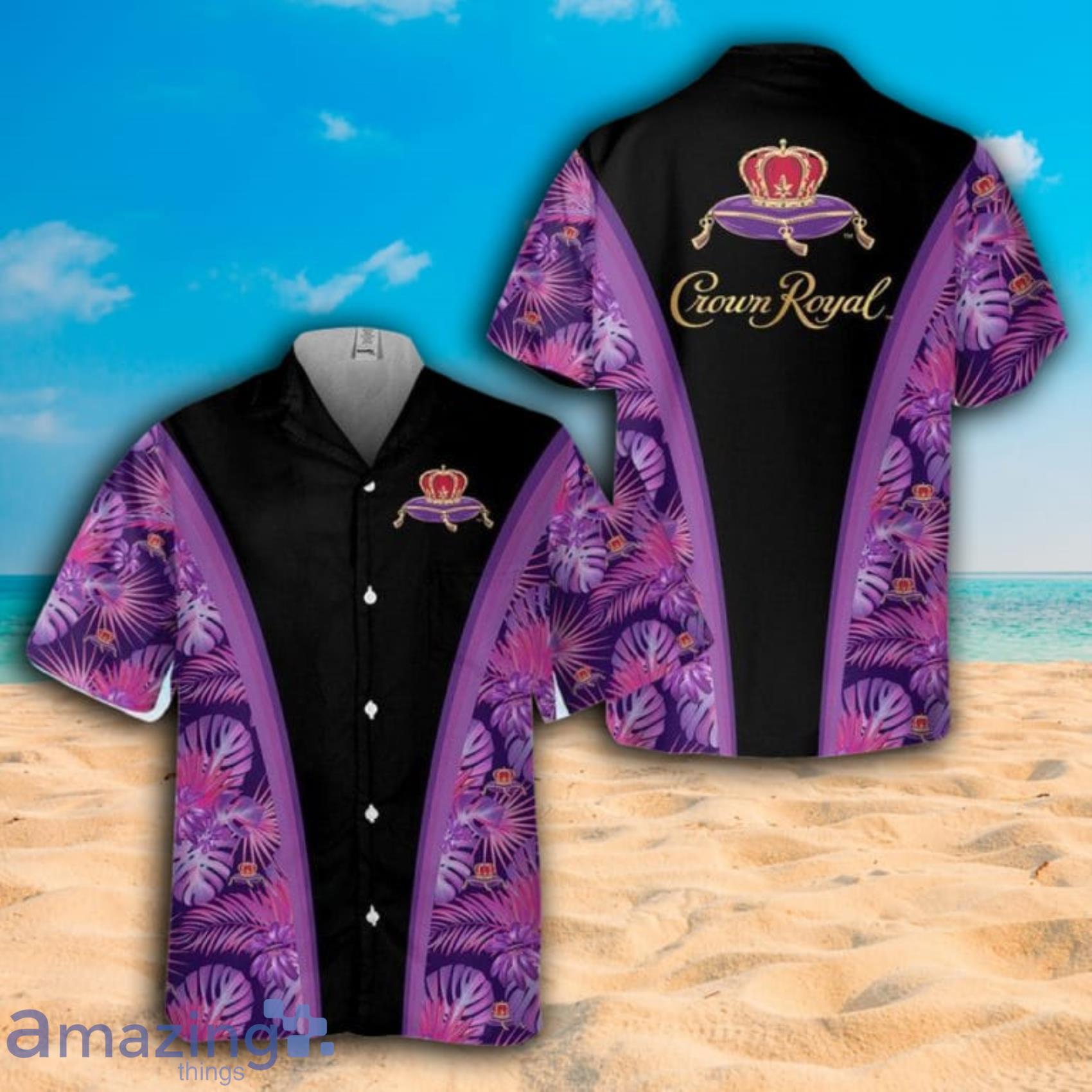 Crown Royal Flower Short Sleeve Hawaiian Shirt Product Photo 1